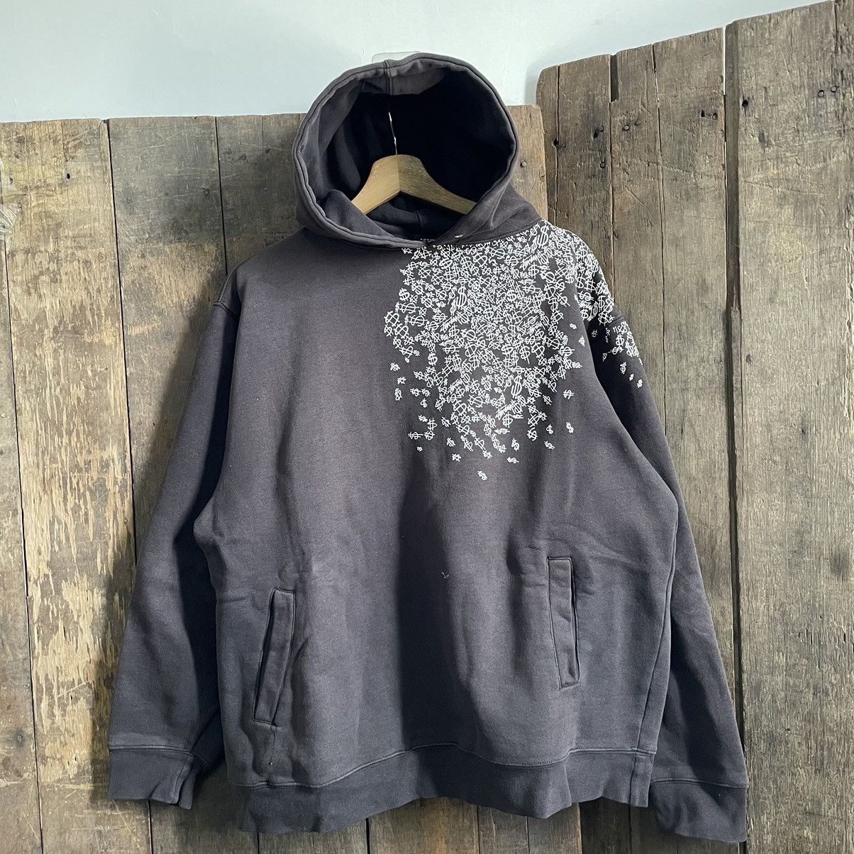 image of Stussy Dollar Hoodie in Black Grey, Men's (Size Large)