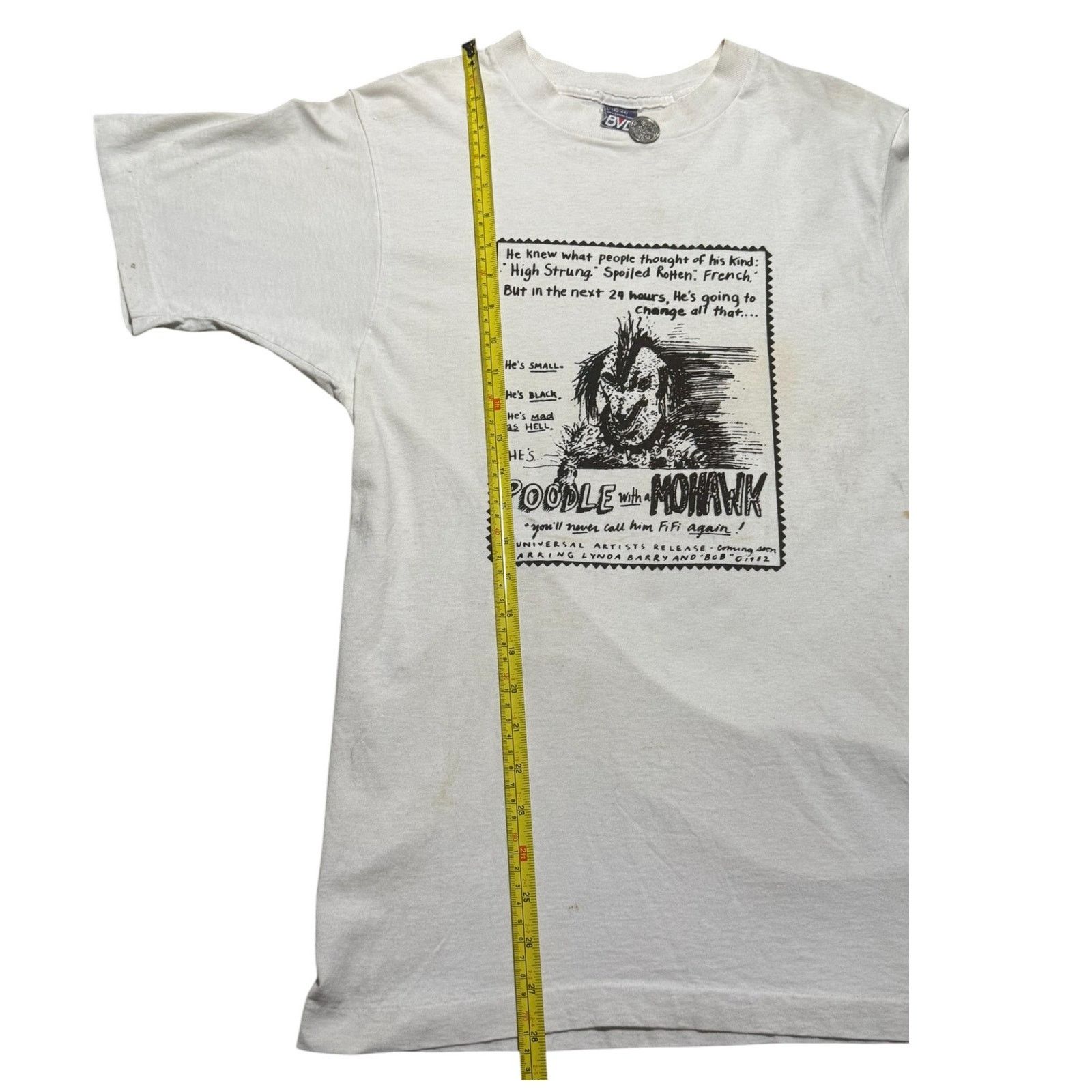 Other RARE Vintage 1980s Lynda Barry Poodle With a Mohawk T-Shirt Size US L / EU 52-54 / 3 - 7 Thumbnail