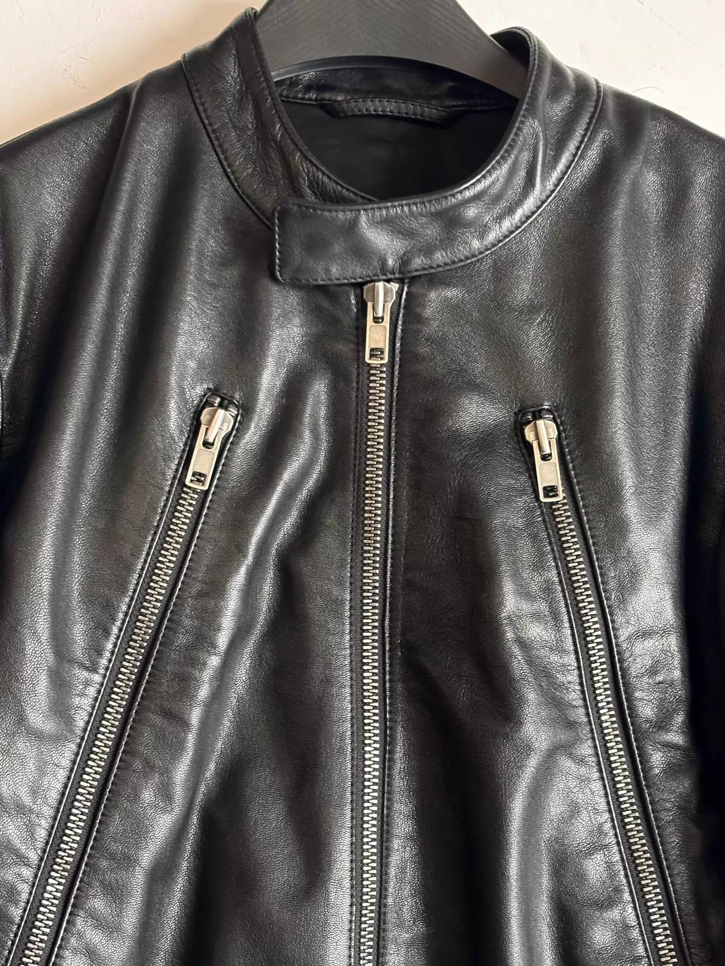 Maison Margiela MMM AW2007 5zip Jacket Black Calfskin 48 Size US M / EU 48-50 / 2 - 4 Thumbnail