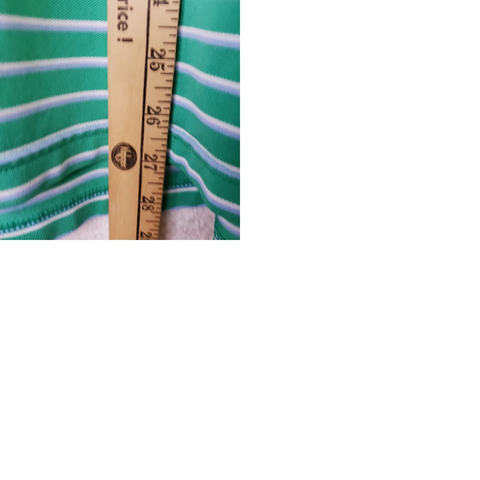 Peter Millar Peter Millar Summer Comfort Polo Shirt Mens Sz M Green w White Blue Stripes SS Size US M / EU 48-50 / 2 - 9 Thumbnail