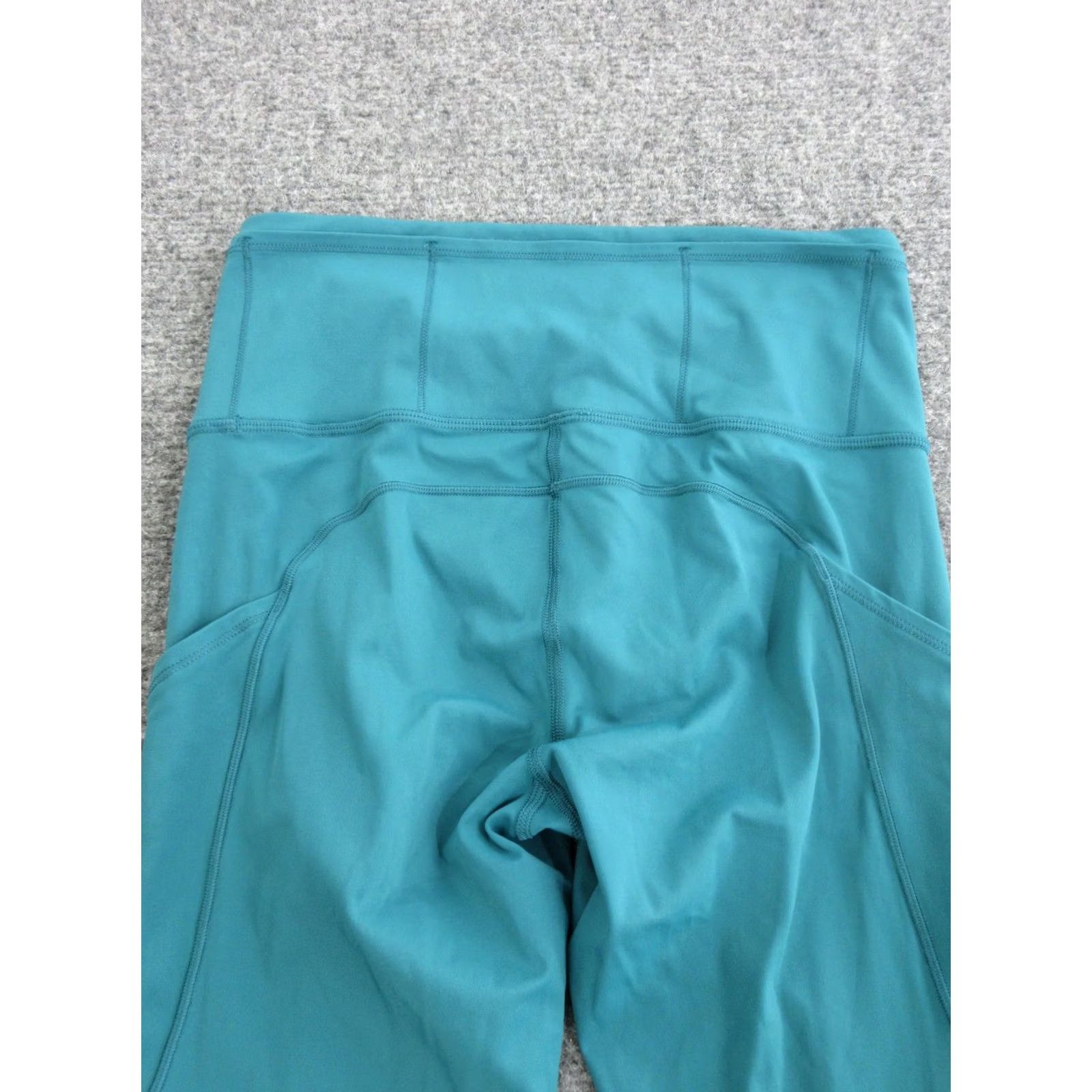 Lululemon Lululemon Leggings Womens 4 Green High Rise Ankle Pockets Yoga Athletic Gym Size 27" / US 4 / IT 40 - 7 Thumbnail