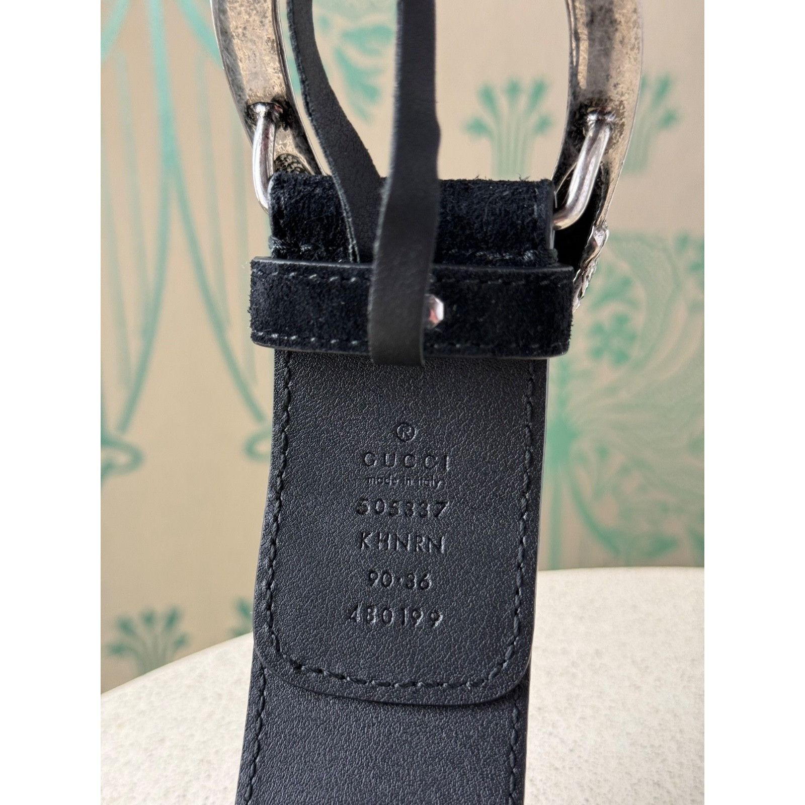 Gucci Gucci Dionysus Printed Monogram Canvas and Suede Belt 90/36 Size 36 - 11 Thumbnail