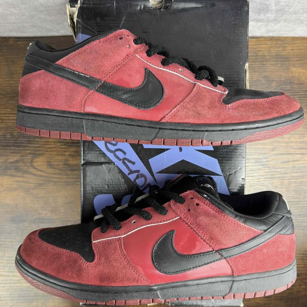 Nike Nike SB Dunk Low Pro Milli Vanilli 304292-602 Red Black Mens Size US 11.5 / EU 44-45 - 3 Thumbnail