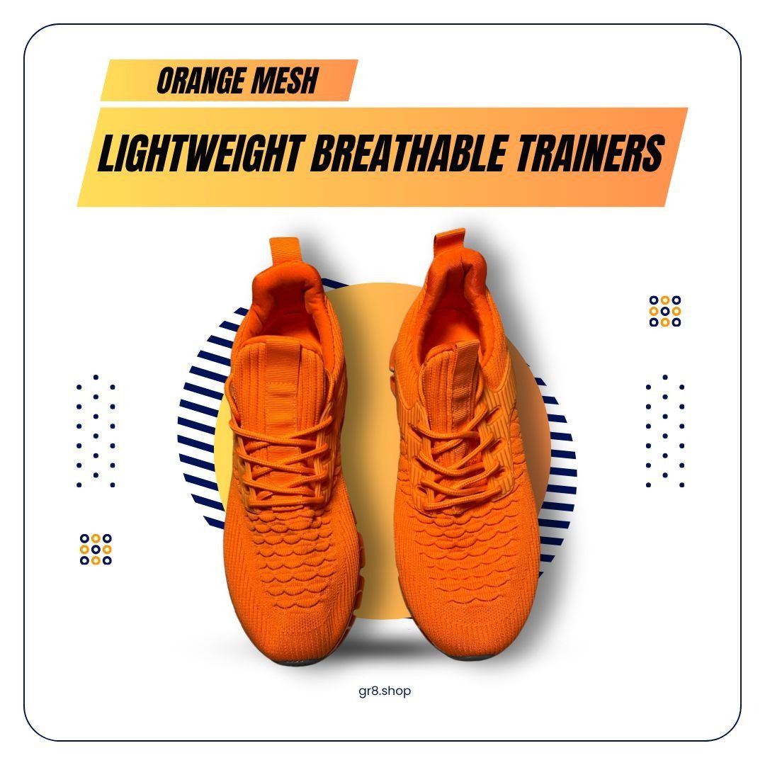 Other Orange Mesh Lightweight Breathable Trainers Size 7 Size US 7 / EU 40 - 1 Thumbnail