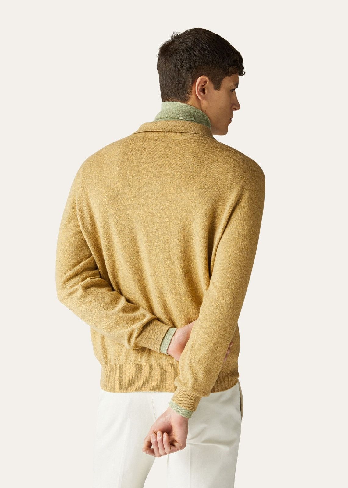 Loro Piana o1srvl11e1224 Open Polo Shirt in Yellow Size US S / EU 44-46 / 1 - 4 Thumbnail