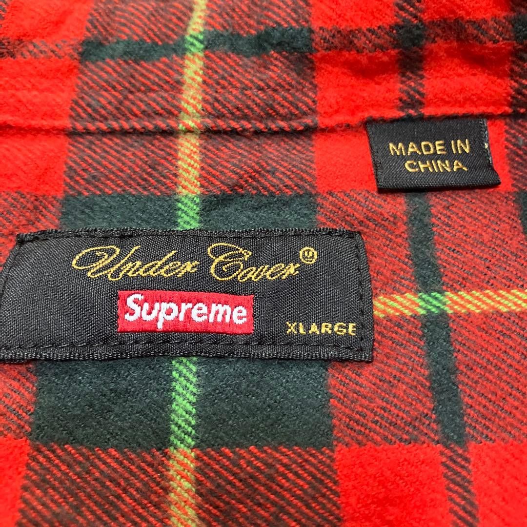 Supreme × Undercover Arabic Tartan Check Button Up Shirt Size US XL / EU 56 / 4 - 5 Thumbnail