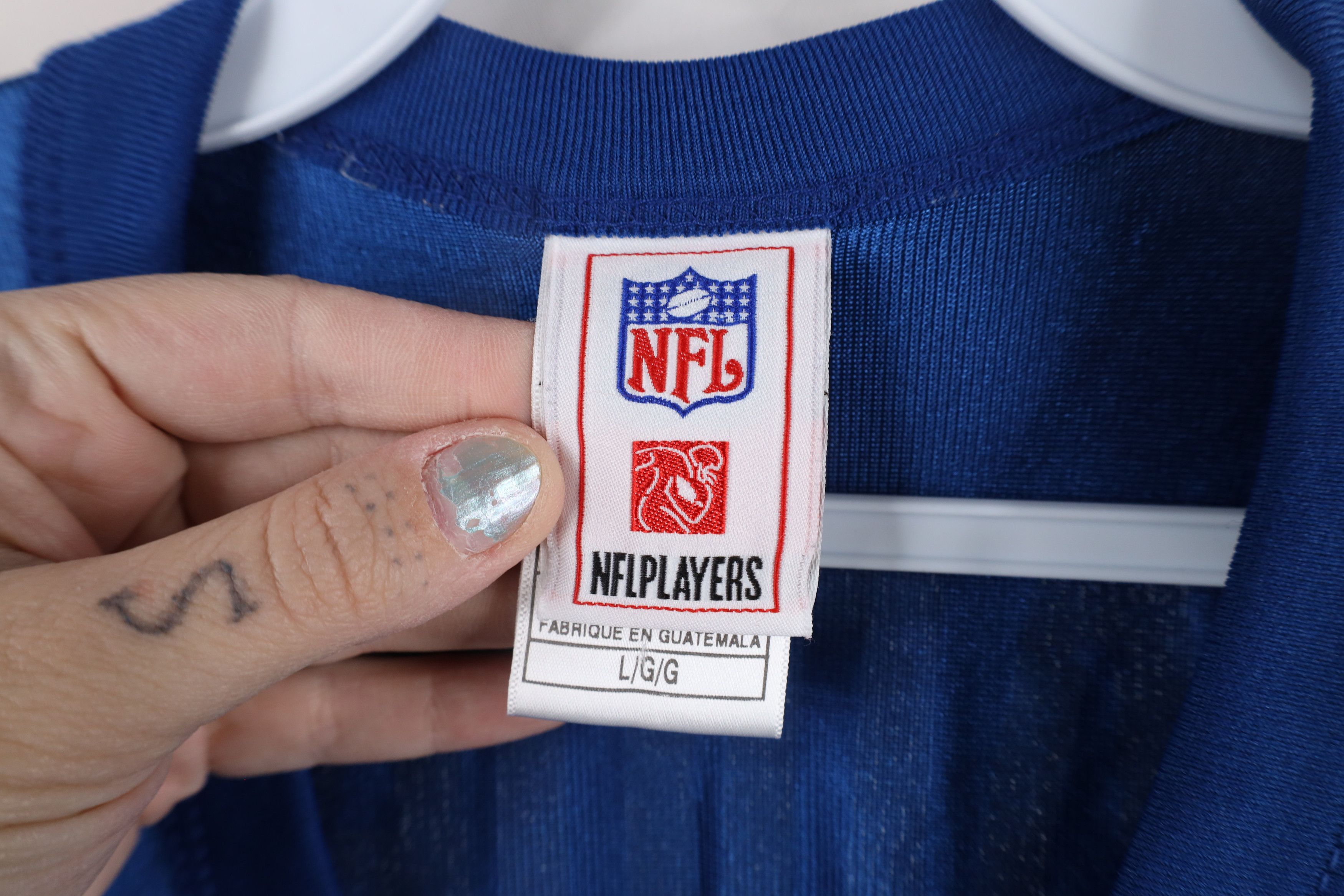 Vintage Vintage NFL Indianapolis Colts Football Jersey Blue #29 Size US L / EU 52-54 / 3 - 9 Thumbnail