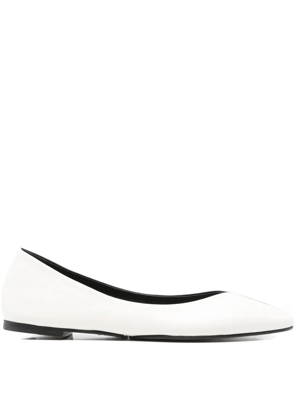 Les Ballerines Ovalo In Two-Toned Leather, Women's (Size 8)