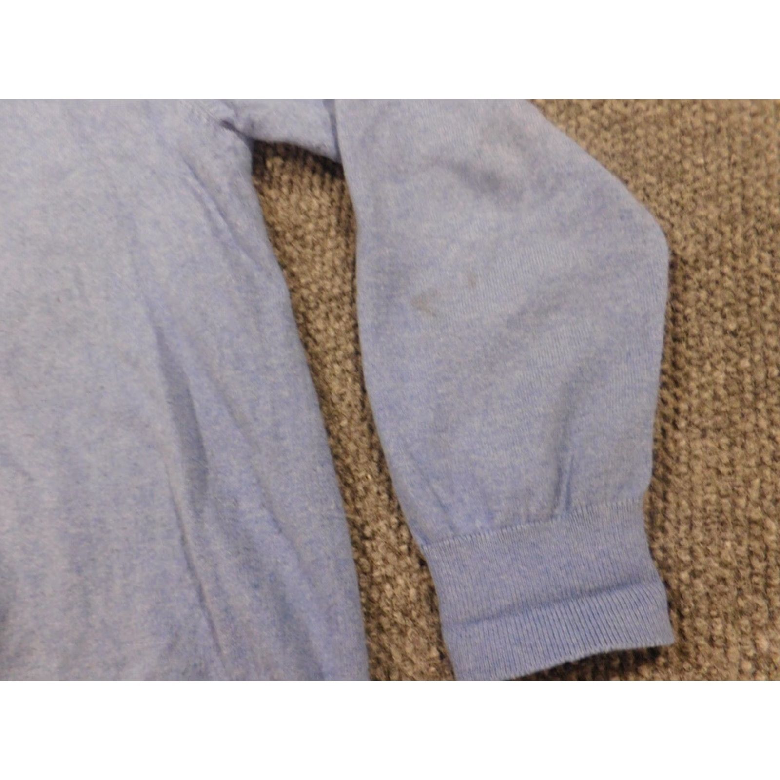 Vintage L.L Bean Mens Sweater Large blue pullover V-Neck stretch outdoors cashmere Cotton Blend Knit Regular Men Shirt? Size US L / EU 52-54 / 3 - 4 Thumbnail