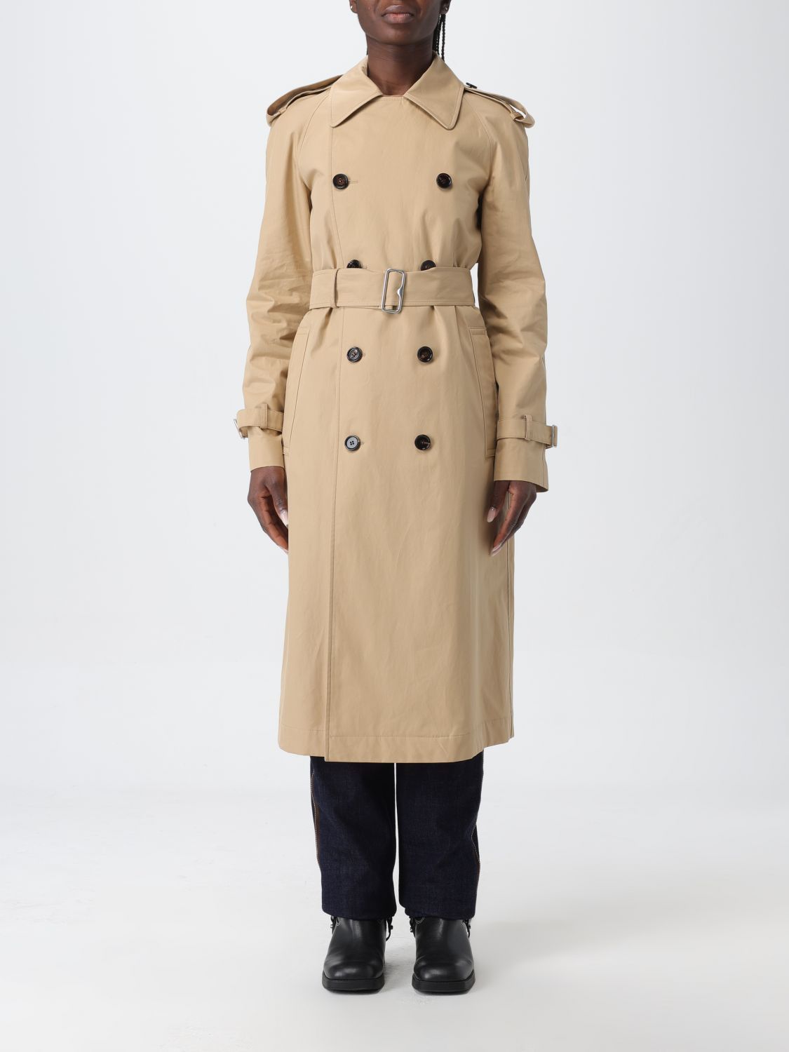 image of Burberry Trench Coat Woman Beige, Women's (Size Small)