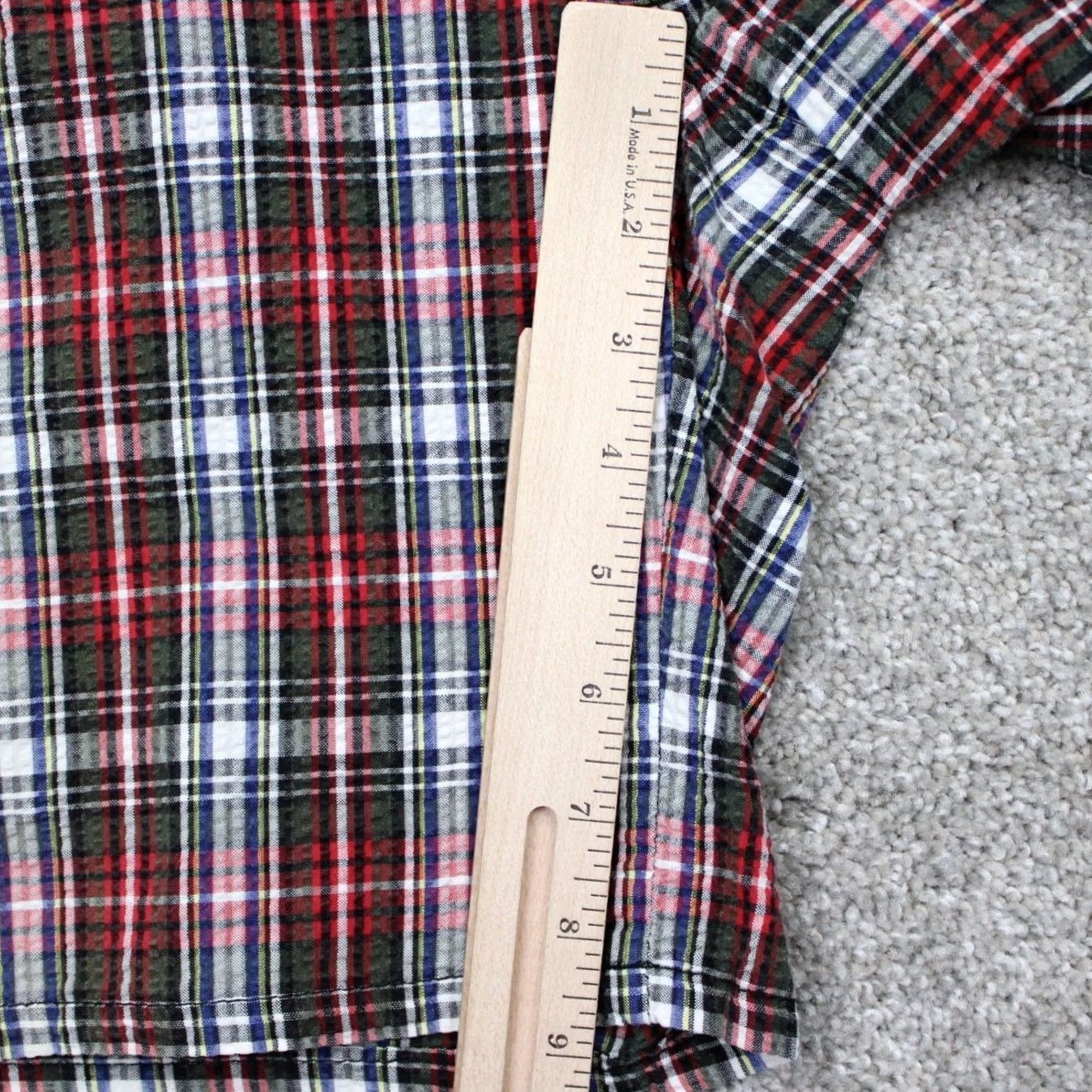 Polo Ralph Lauren Polo Ralph Lauren Shorts Mens 36 Red/Green/White Plaid Cotton Chino 9" Inseam Size US M / EU 48-50 / 2 - 4 Thumbnail