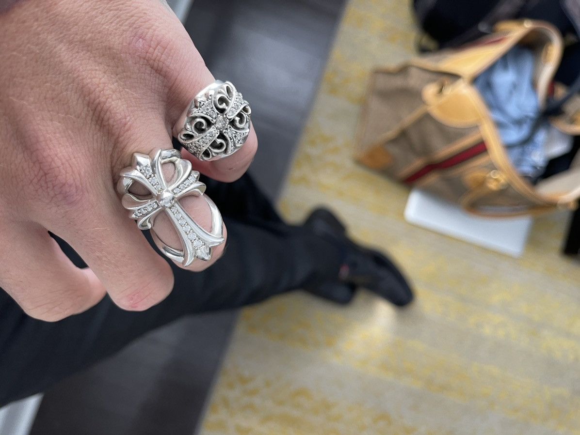Chrome Hearts Pave Diamond Infinity Ring | Grailed