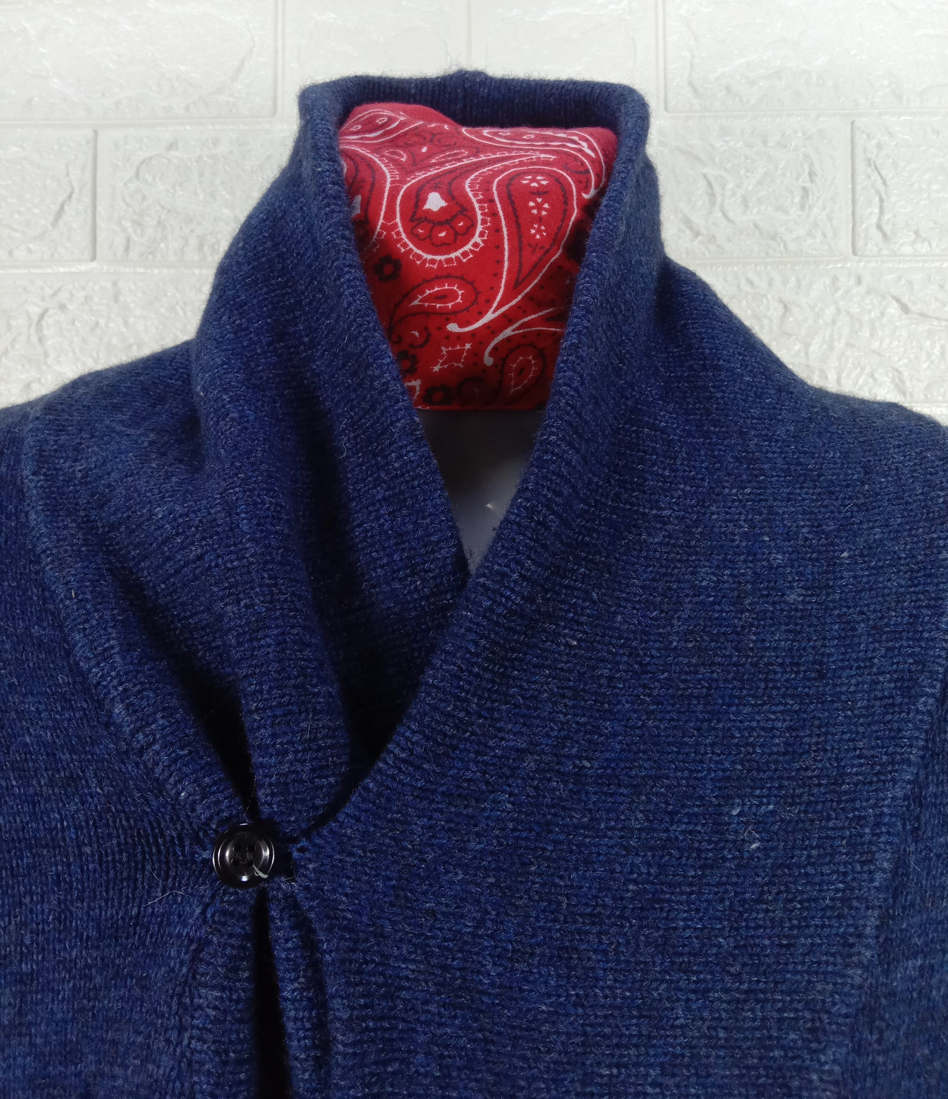 Beams Plus Vintage Beams Knit Wool Cardigan Size US L / EU 52-54 / 3 - 5 Thumbnail