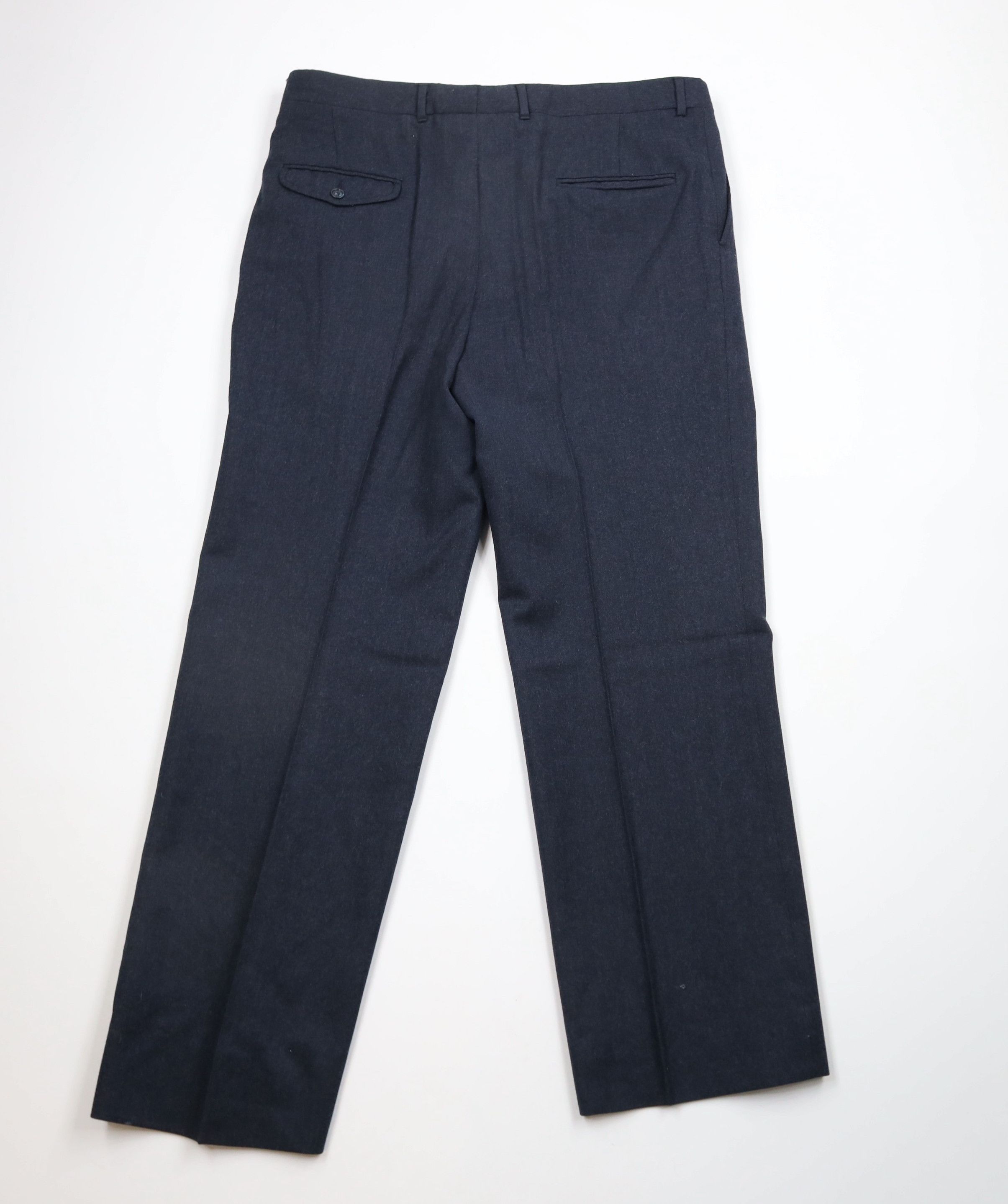 Vintage 70s Saks Fifth Avenue Wide Leg Chino Pants Blue USA