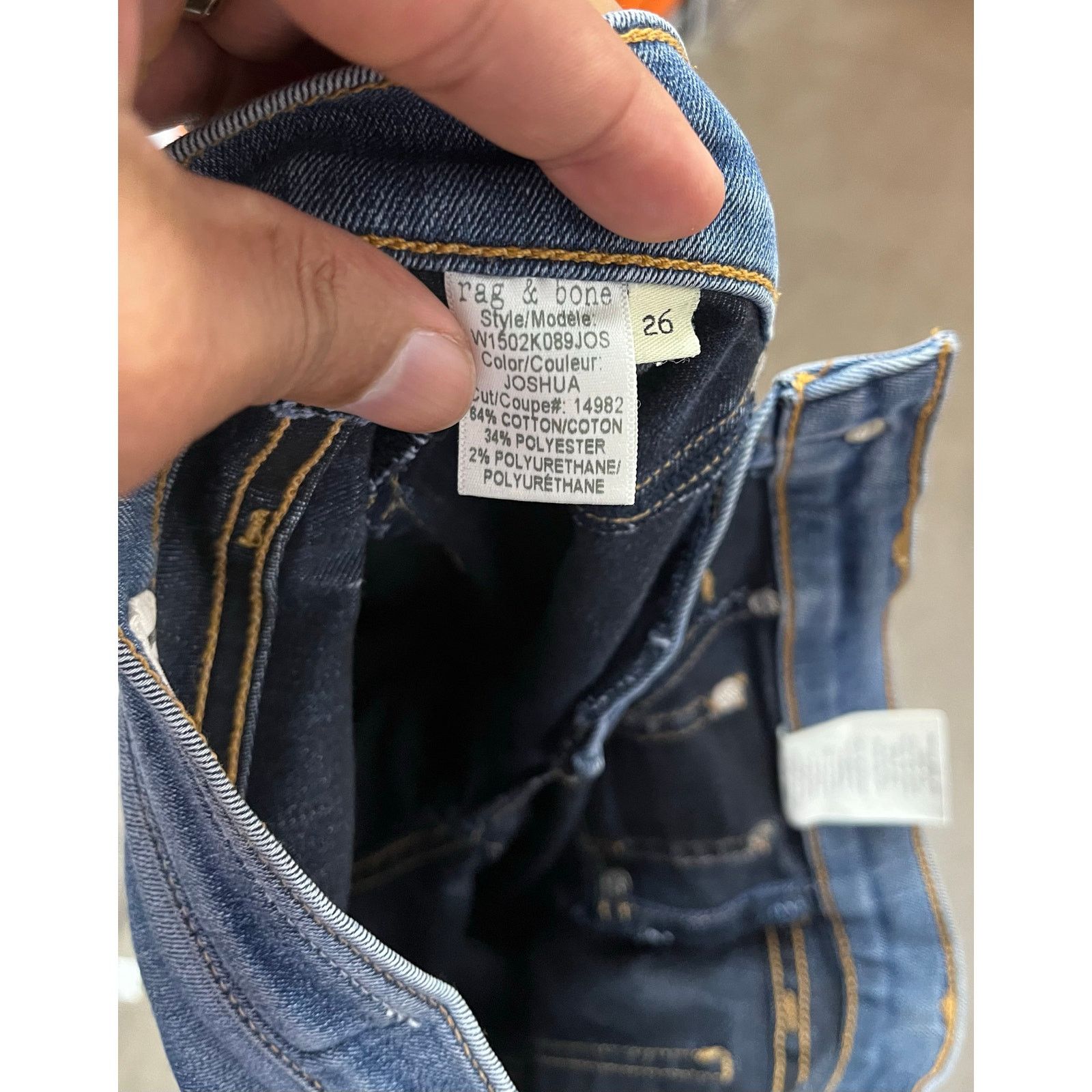 Rag & Bone Rag & Bone - Skinny Jeans in Joshua Wash / size 26 Size 26" / US 2 / IT 38 - 7 Thumbnail