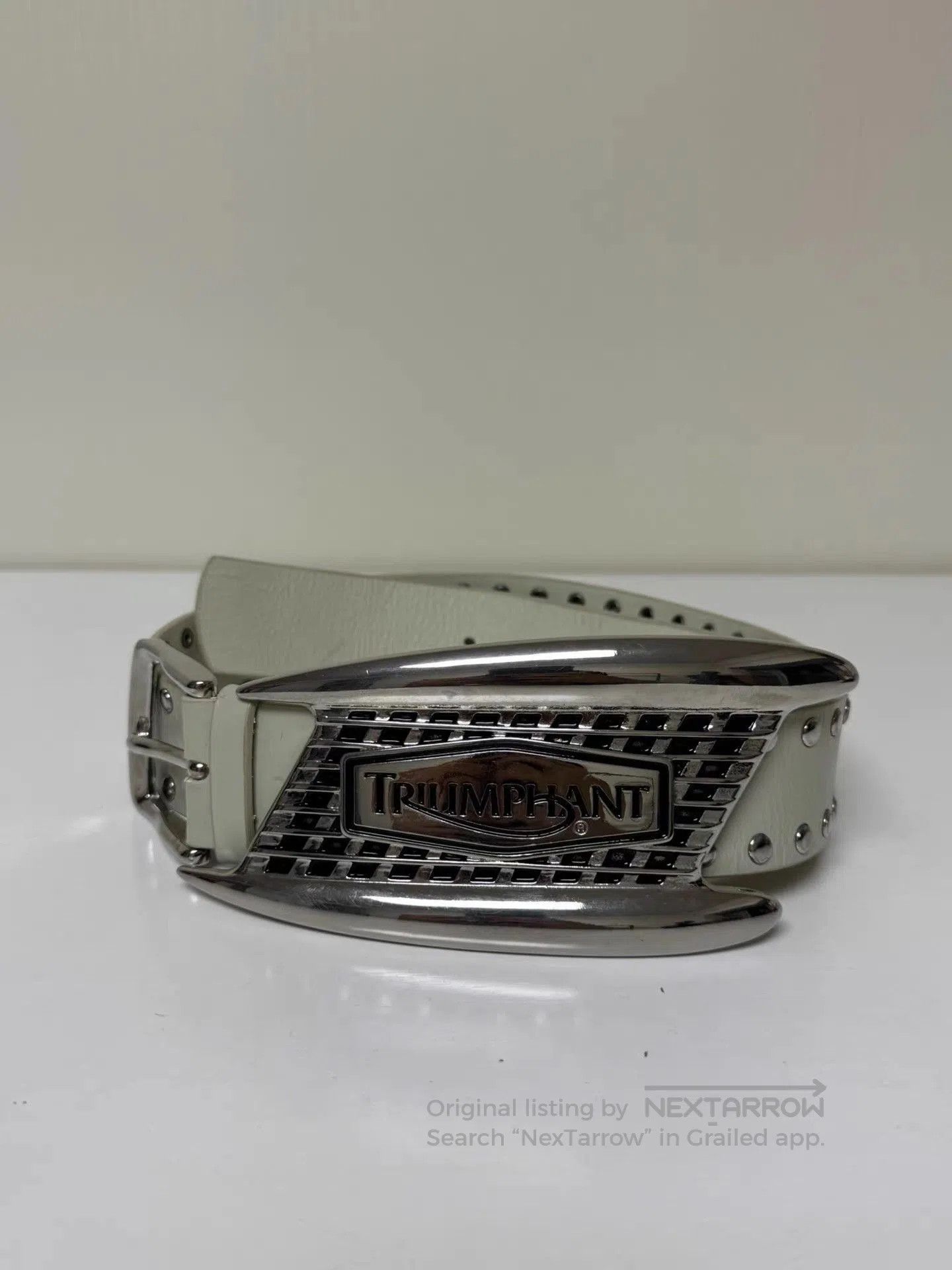 Martine Rose Silver Belt with Metal Buckle. Size ONE SIZE - 1 Thumbnail