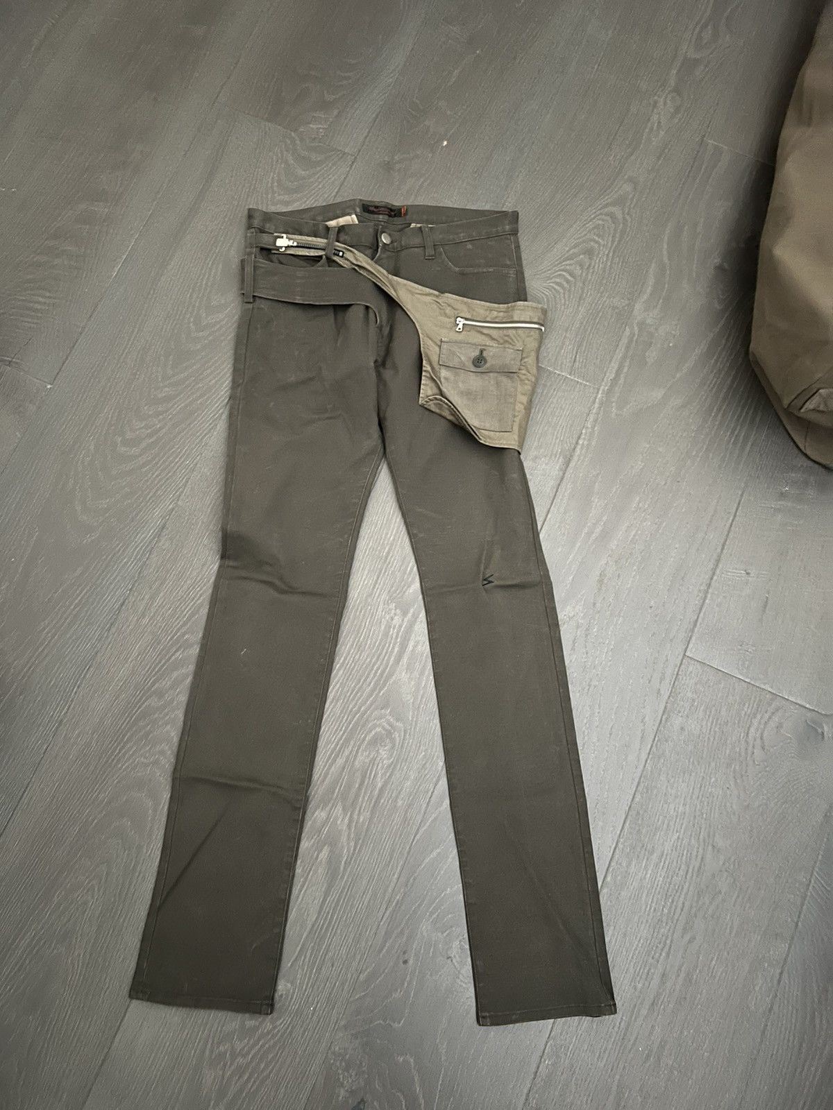 image of Undercover Olive Waistbag Pants, Men's (Size 30)