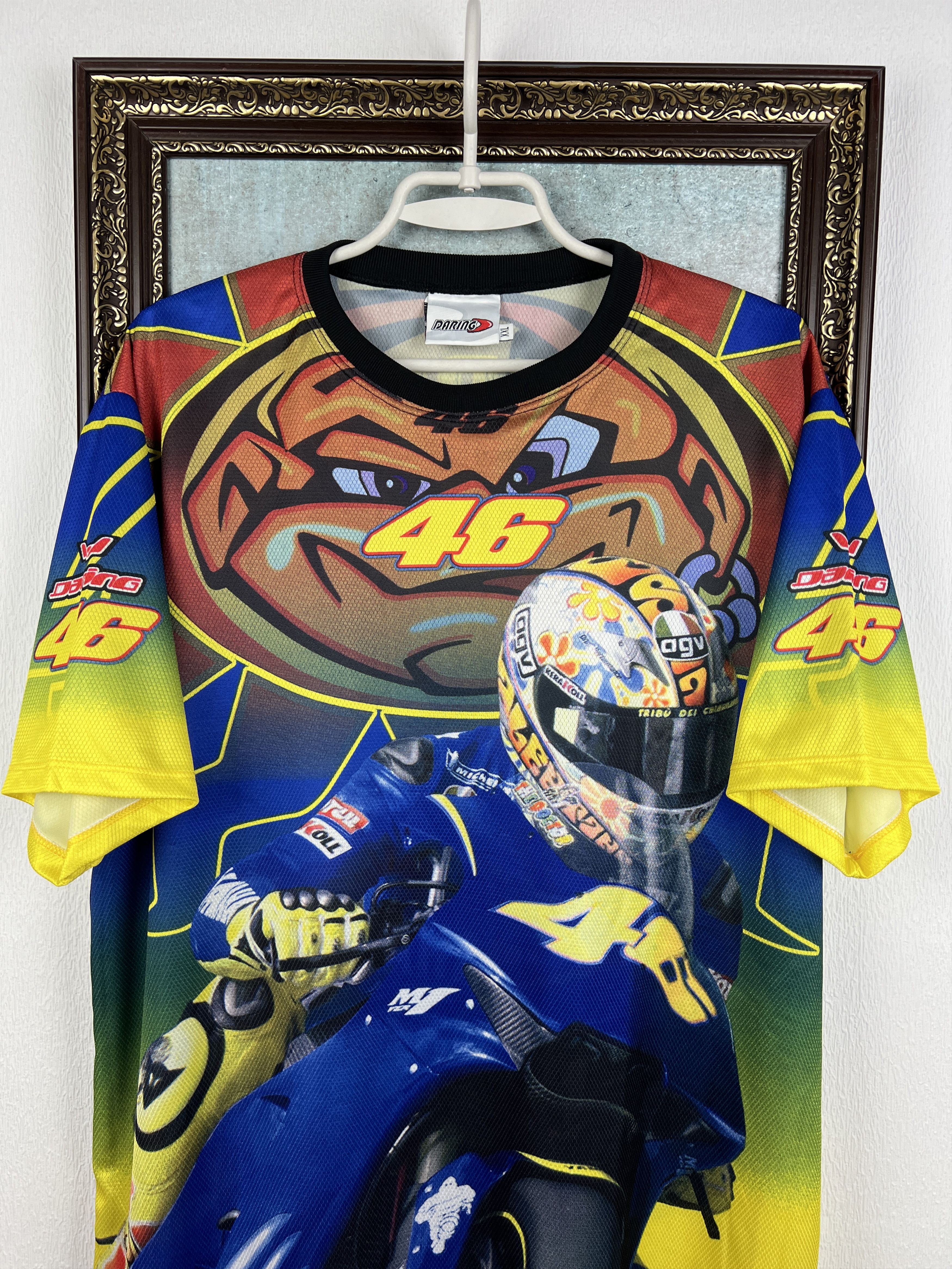 Vintage Yamaha Valentino Rossi VR46 The Doctor Graphic AllOver Print Size US XXL / EU 58 / 5 - 2 Thumbnail