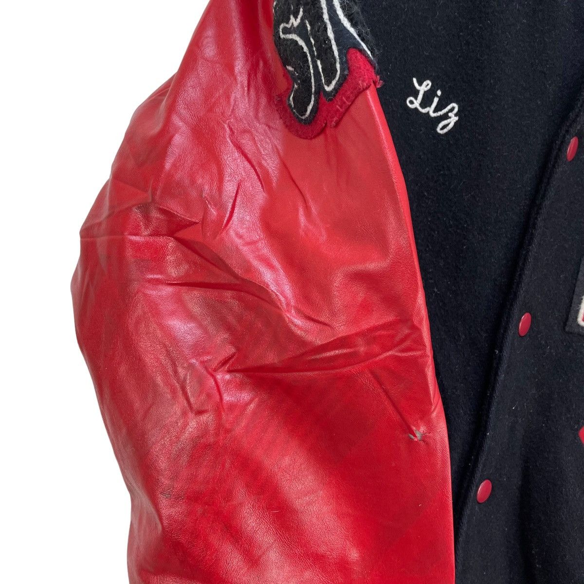 Other Vtg Barfour Hernandes RedHawks Varsity Letterman Jacket Size US XS / EU 42 / 0 - 6 Thumbnail
