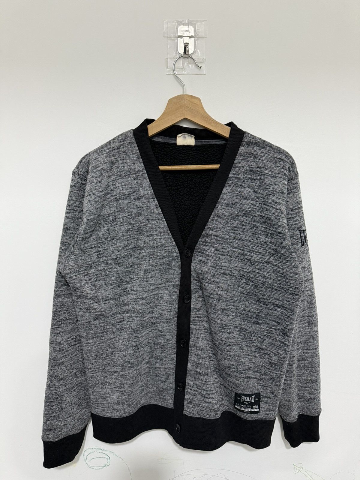 Everlast Vintage Everlast Black Cardigan Sweater Size US L / EU 52-54 / 3 - 1 Thumbnail