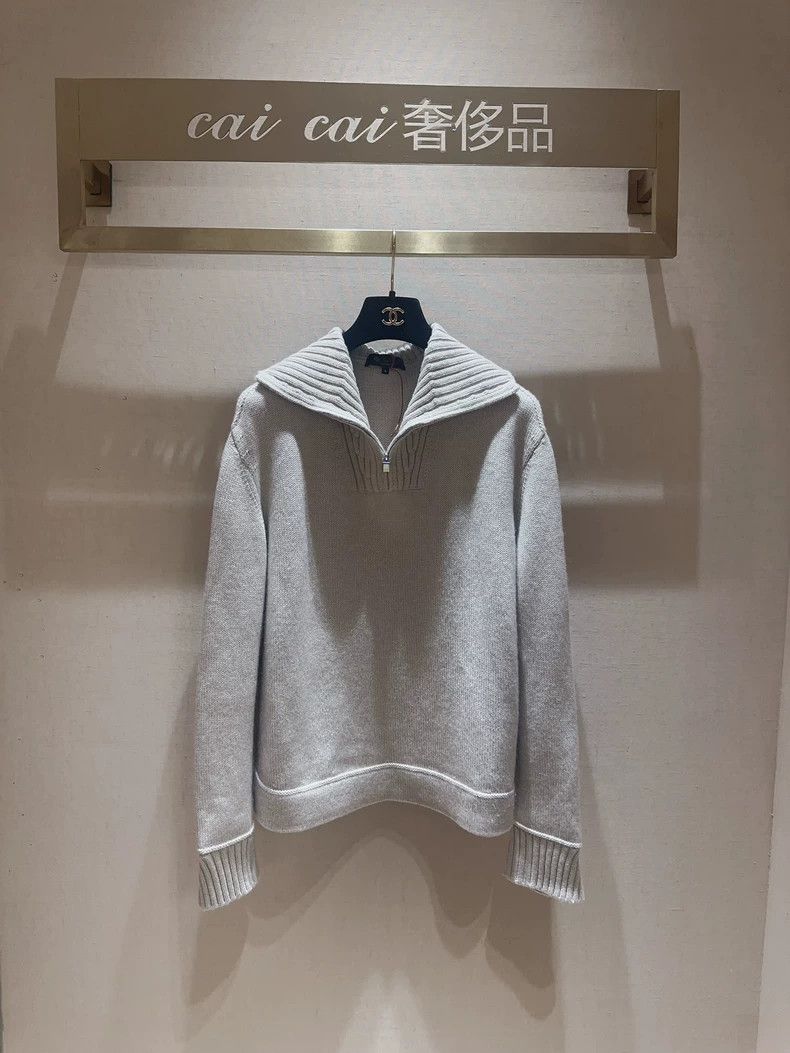 Loro Piana LORO PIANA Cashmere turned-down collar sweater Size S / US 4 / IT 40 - 5 Thumbnail