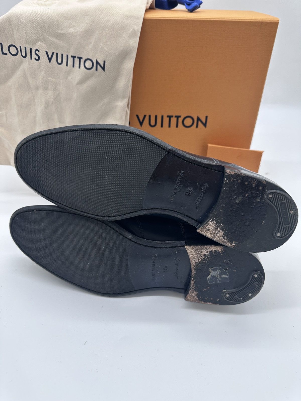 Louis Vuitton Louis Vuitton Navy Oxford Derby Shoes 9.5 LV 10.5 USA Navy Size US 9.5 / EU 42-43 - 8 Thumbnail