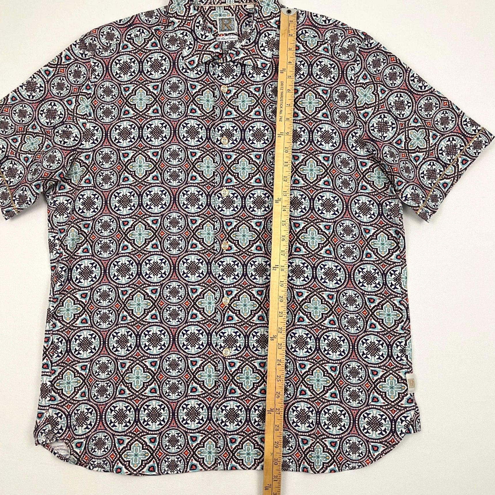 Robert Graham Robert Graham Vorsen Shirt Mens 3XL Geometric Button Up Hand Crafted in Italy Size US XXL / EU 58 / 5 - 4 Thumbnail
