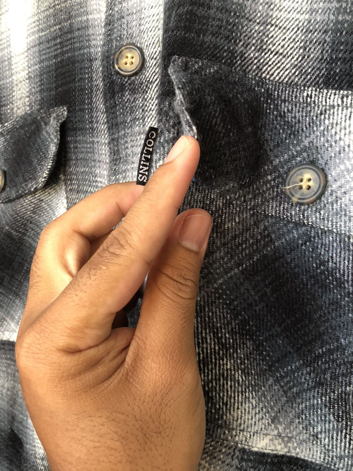 Japanese Brand Vintage Collins International Flannel Inner Fleece Size US L / EU 52-54 / 3 - 14 Thumbnail