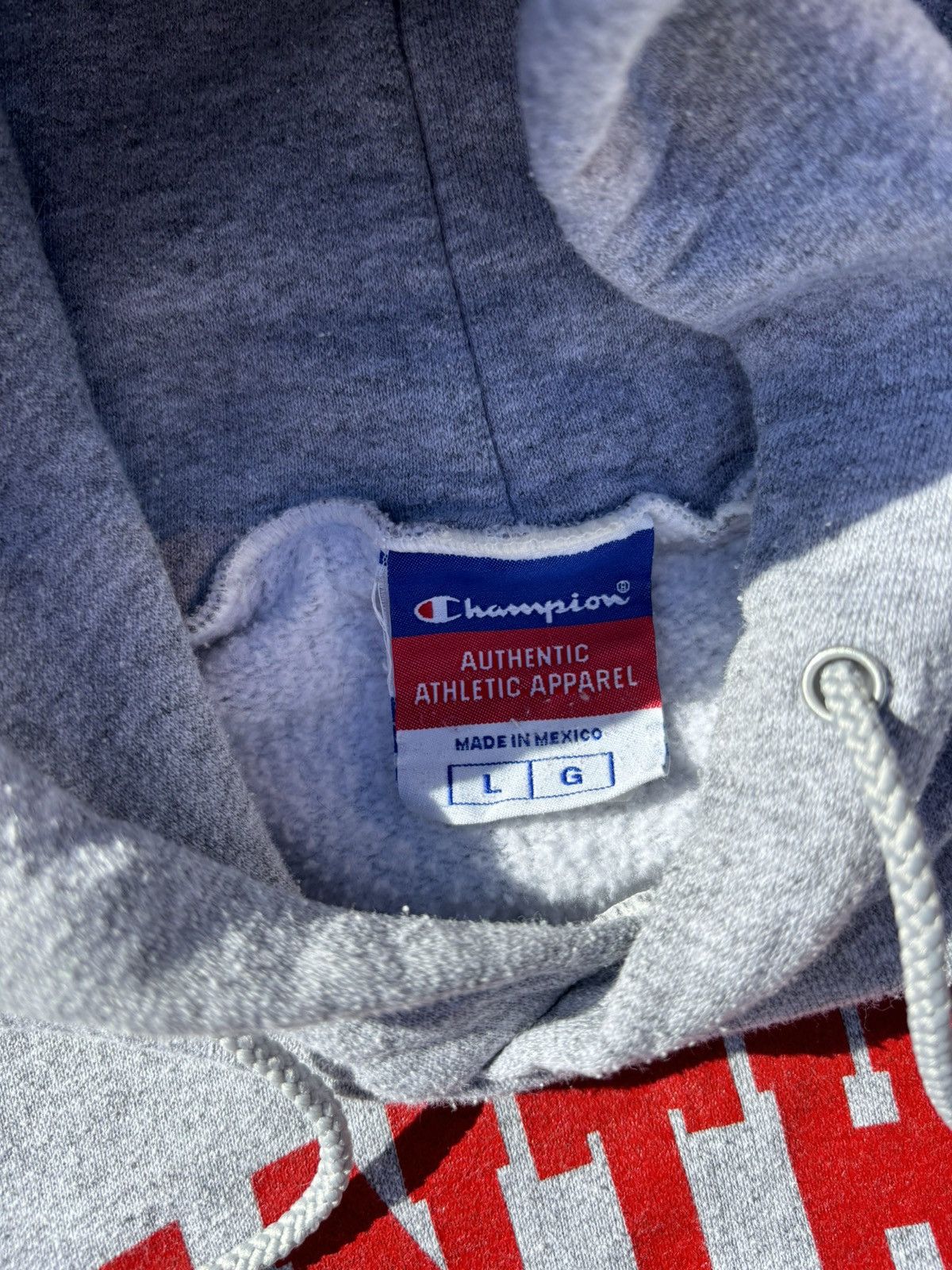 Champion × Vintage Y2K Champion Casual Grey Hoodie Size US L / EU 52-54 / 3 - 6 Thumbnail