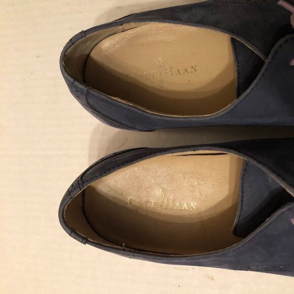 Cole Haan Cole Haan women's blue leather wingtip Oxford shoes 8.5B Size US 8.5 / IT 38.5 - 2 Thumbnail