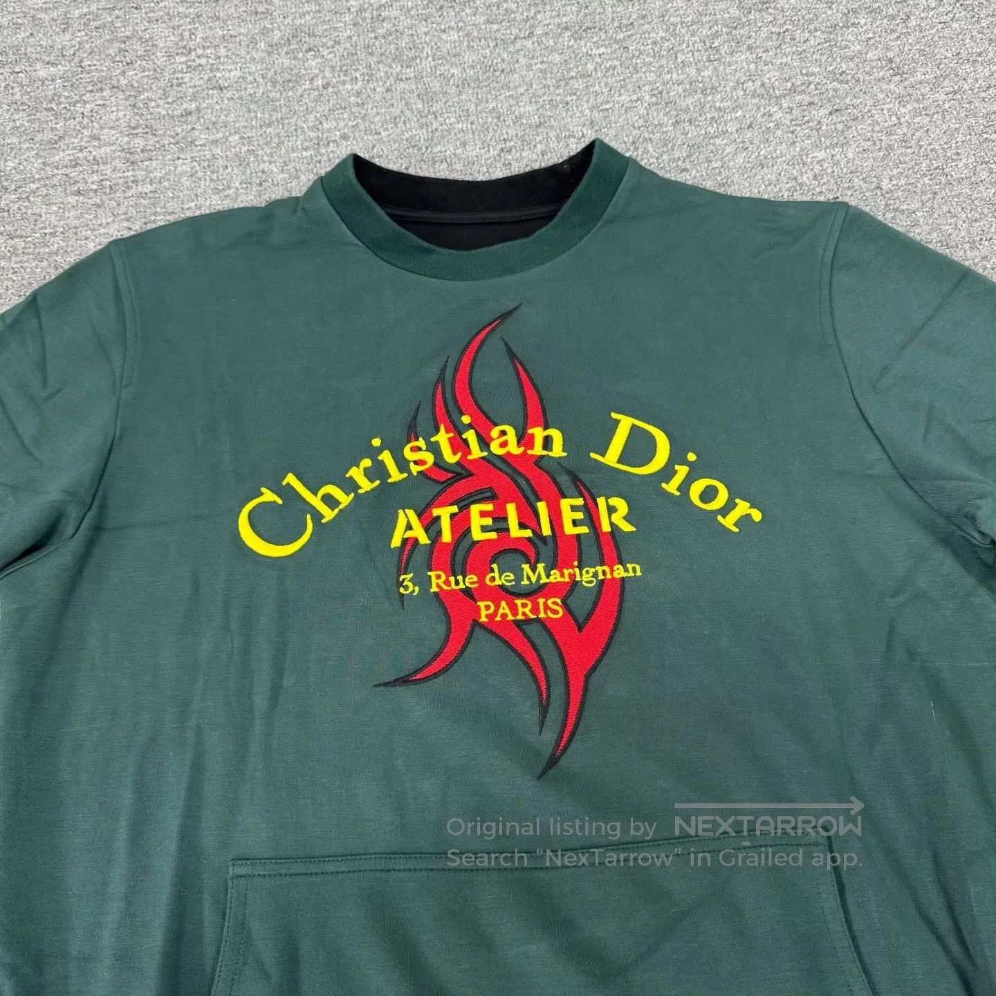 Dior Dior Green flame short-sleeved T-shirt| Size US M / EU 48-50 / 2 - 4 Thumbnail