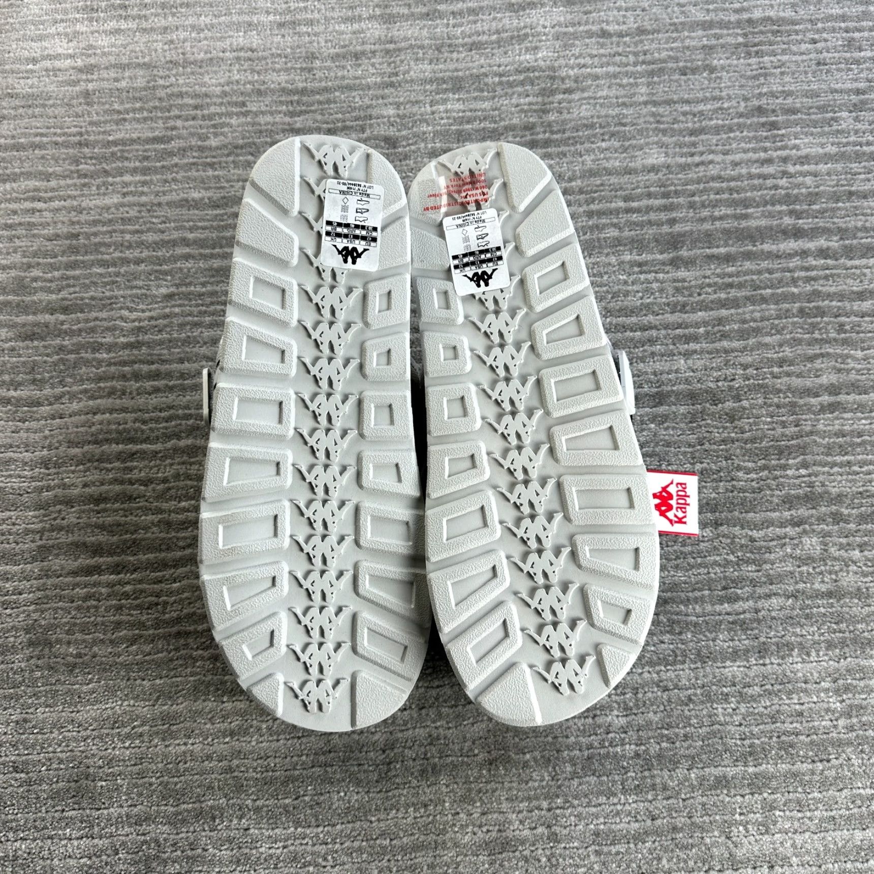 Kappa Kappa Sandals Mens Size 13 Gray Slip On Sandals Straps Nylon Upper Rubber Outsole Foam Insole Slide Shoes Size ONE SIZE - 7 Thumbnail