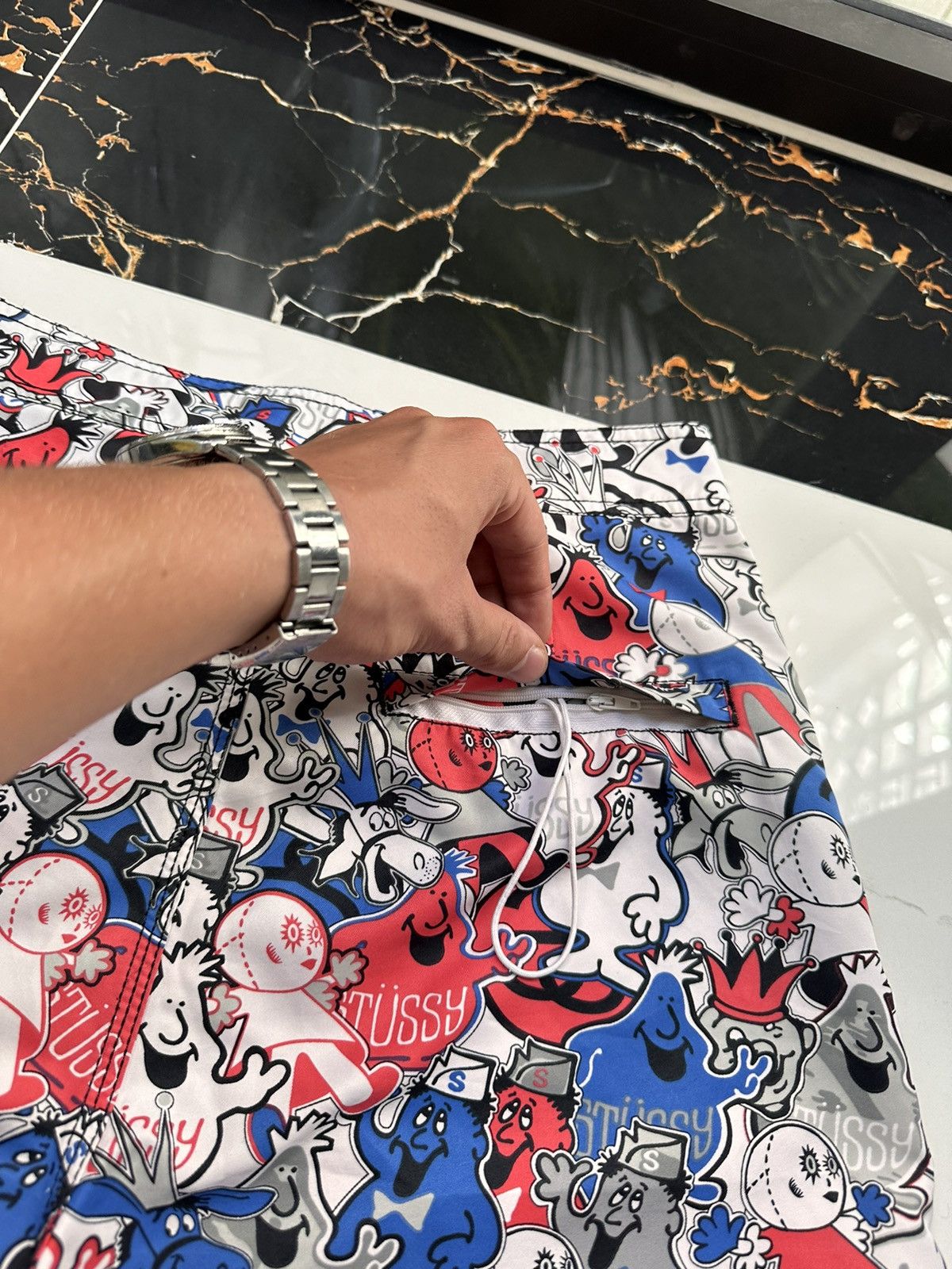 Stussy × Vintage STUSSY VINTAGE MONOLOGO STREETWEAR SHORTS Size US 32 / EU 48 - 7 Thumbnail