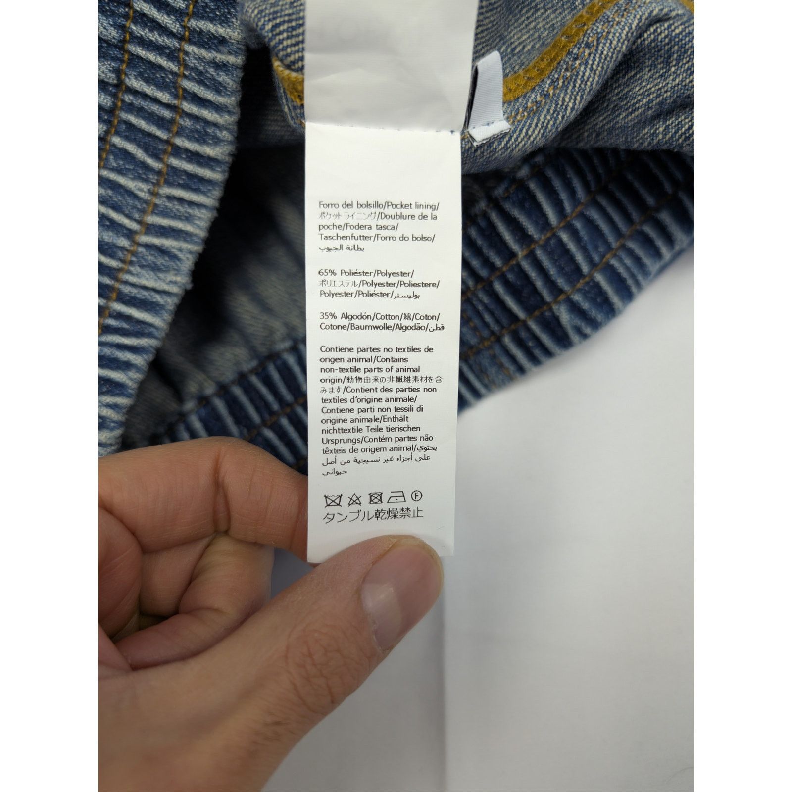 Loewe o1rshd1 Hybrid Denim Azul Zip-up Jacket in Blue Size US M / EU 48-50 / 2 - 19 Thumbnail