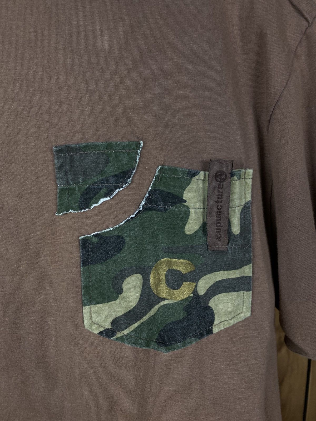 Acupuncture 💋Vintage Polo T-Shirt Acupuncture 3D Logo Army VTG Tee💋 Size US XL / EU 56 / 4 - 8 Thumbnail
