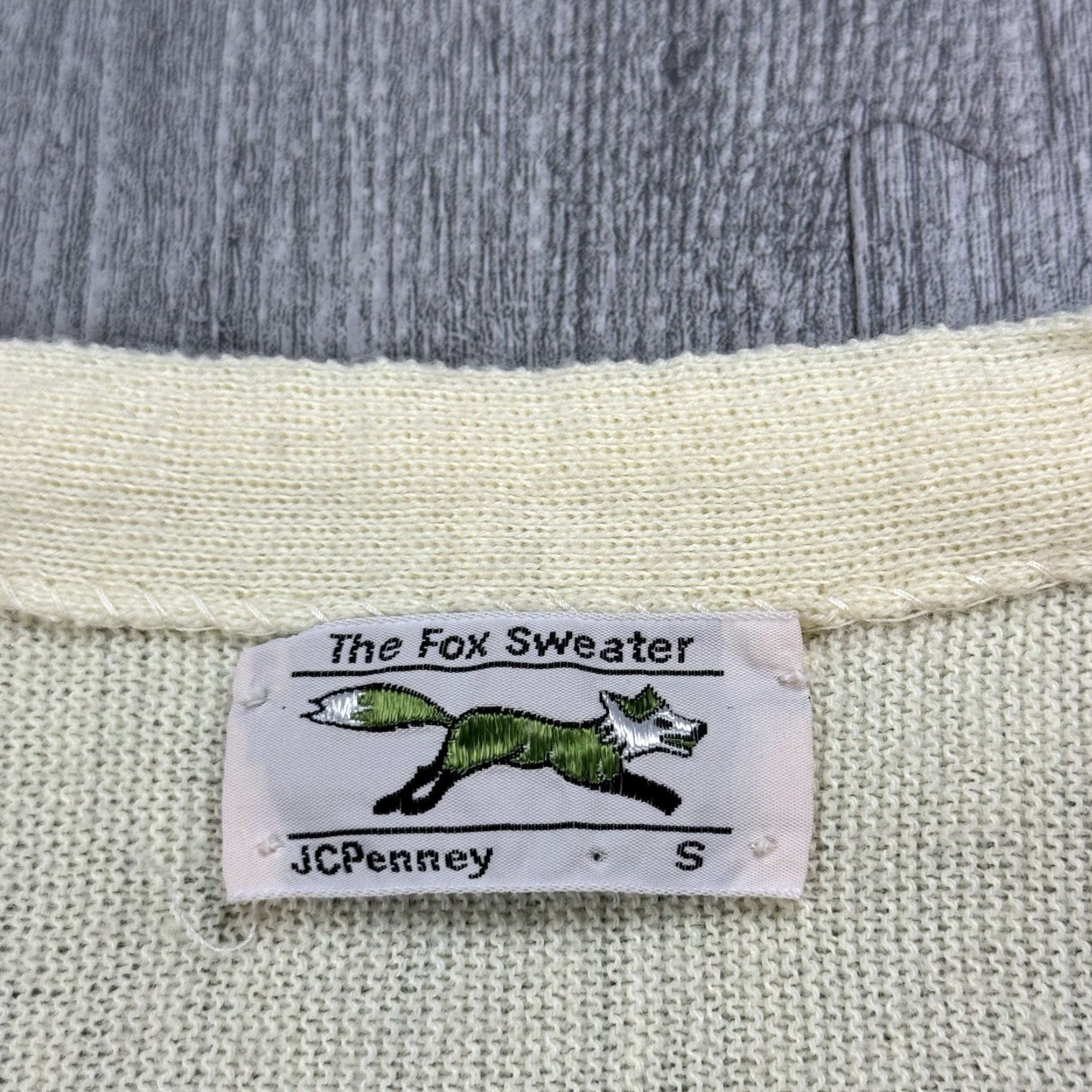 JCPenney VINTAGE JC PENNEY Fox Yellow Knit Wool Cardigan Sweater Men Small Casual Formal Golf 70s Preppy Size US S / EU 44-46 / 1 - 3 Thumbnail