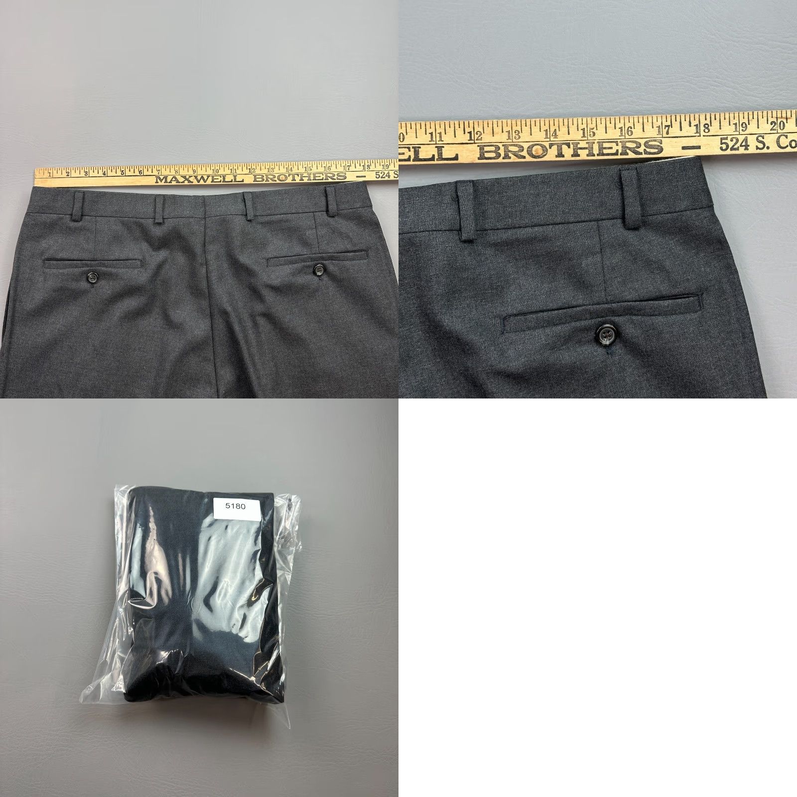 Ralph Lauren Lauren Ralph Lauren Pants Mens 36x30 Gray Wool Pleated Total Comfort Trouser Size US 36 / EU 52 - 9 Thumbnail
