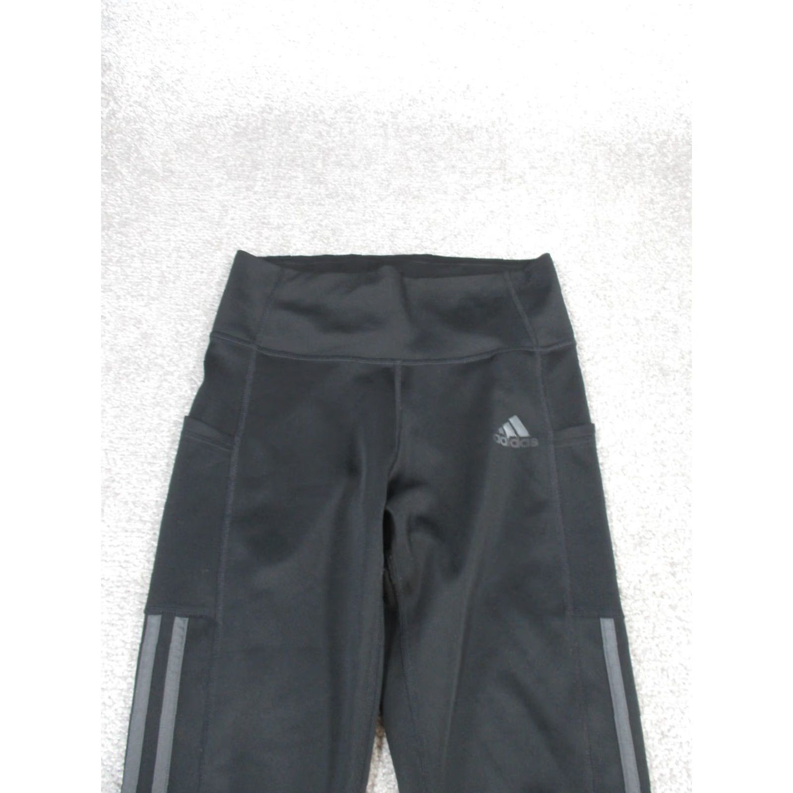 Adidas Adidas Leggings Capri Womens Small Black Grey Stripes Nike? Wait no. Sorry. Size 28" / US 6 / IT 42 - 4 Thumbnail