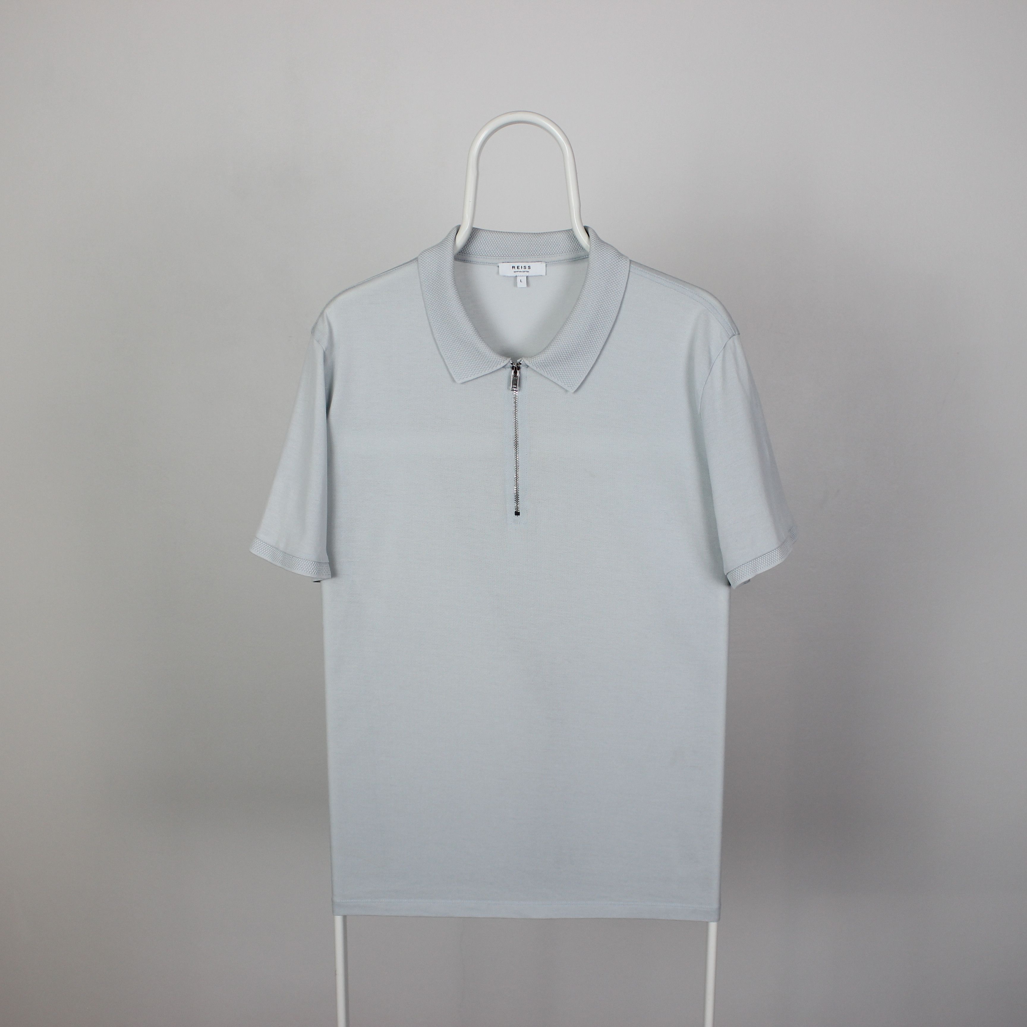 Reiss Reiss polo shirt men cotton zip M L Size US L / EU 52-54 / 3 - 5 Thumbnail