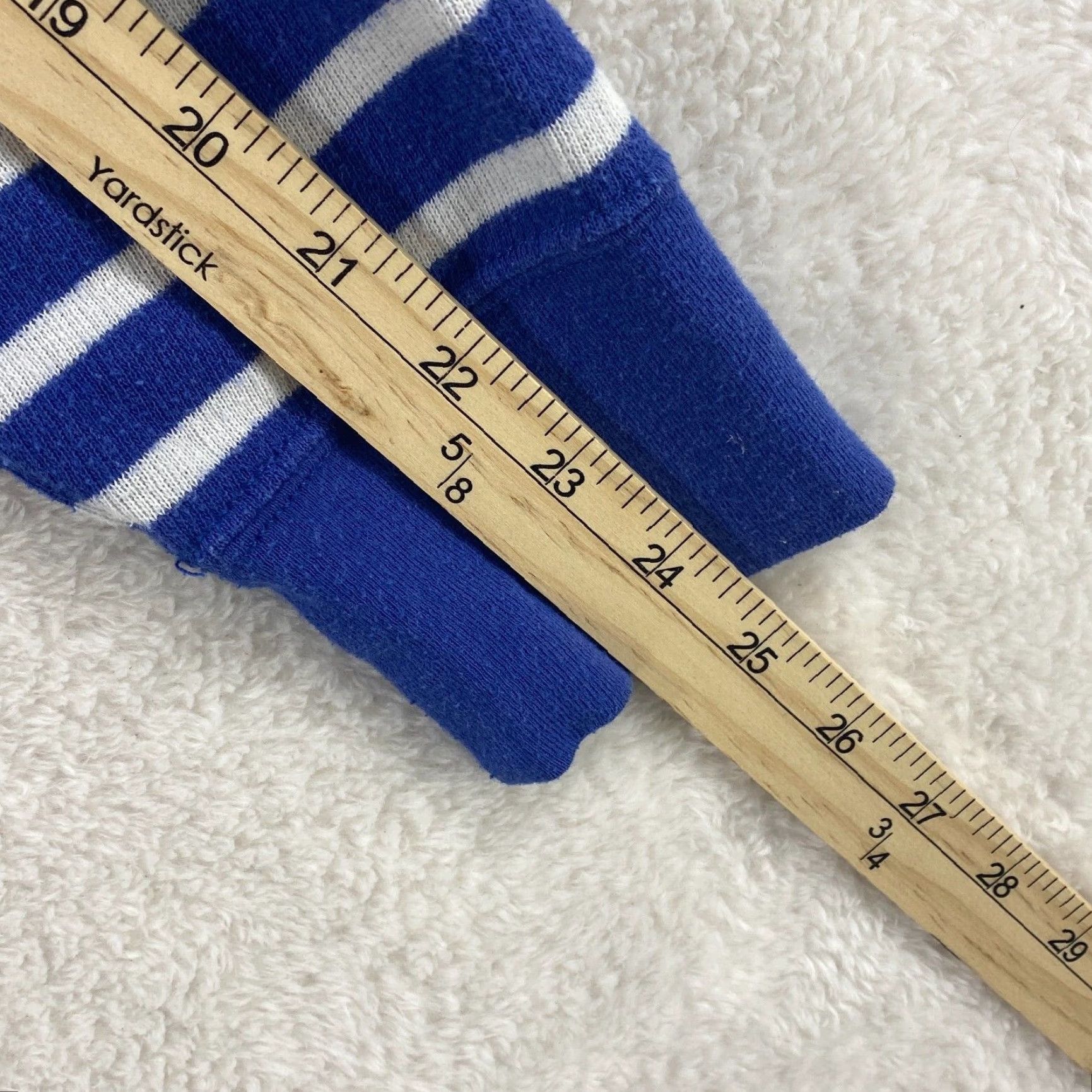 Polo Ralph Lauren VINTAGE Polo Ralph Lauren Blue White Hoodie Sweatshirt Pullover Pockets Mens M Size US M / EU 48-50 / 2 - 5 Thumbnail