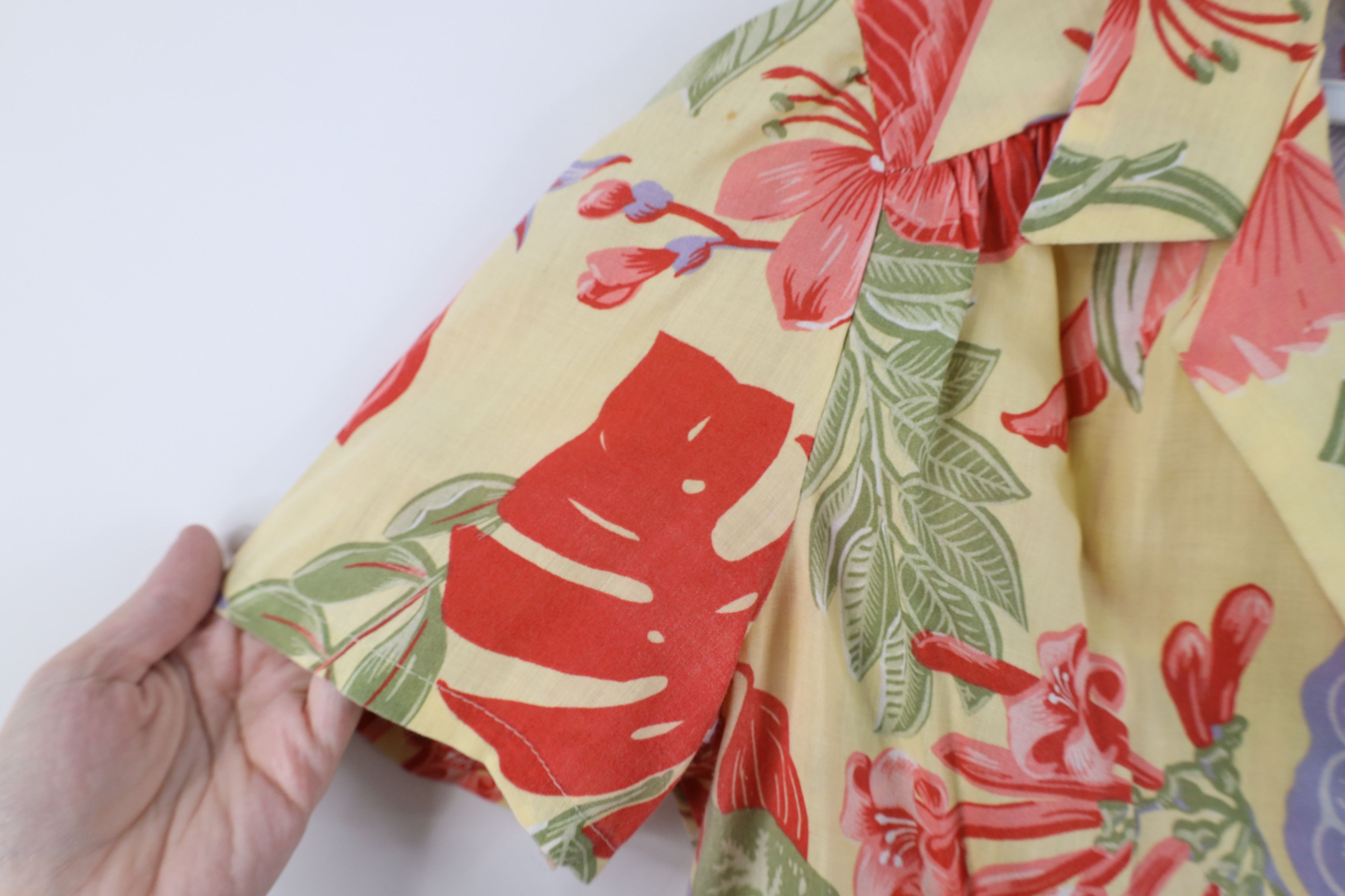 Vintage Vintage 70s Streetwear Flower Hawaiian Button Shirt USA Size L / US 10 / IT 46 - 6 Thumbnail