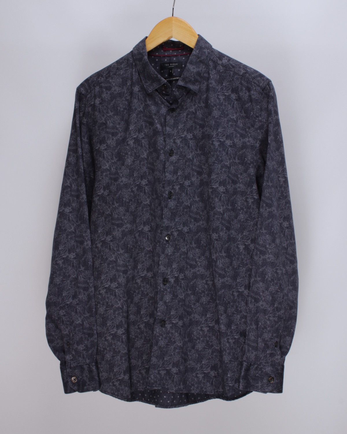 Designer × Ted Baker TED BAKER Marais Floral Geo Printed Long Sleeve Button Shirt Size US M / EU 48-50 / 2 - 1 Thumbnail