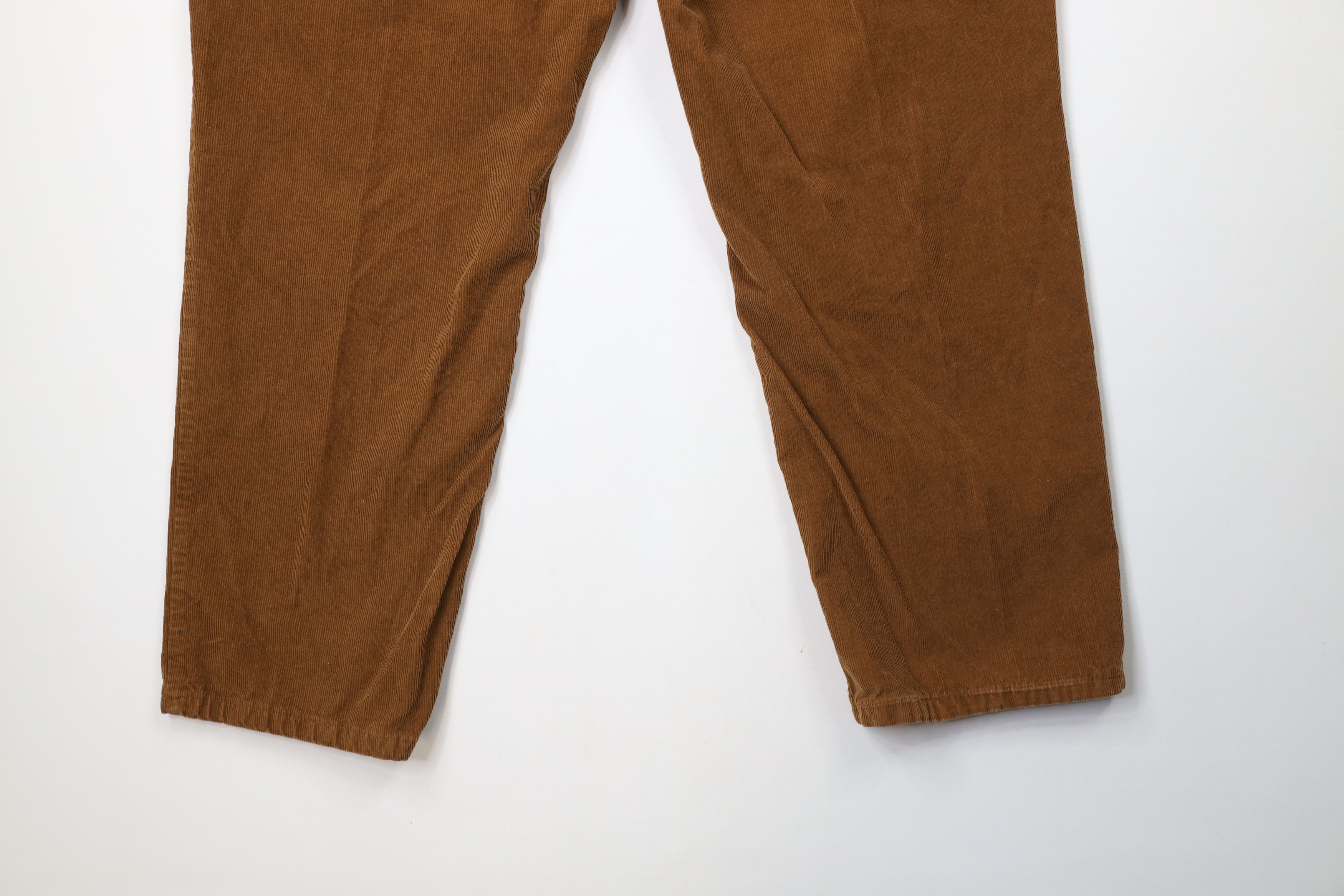 Lands' End × Vintage Vintage Lands End Fit Faded Wide Leg Corduroy Pants Brown Size US 44 / EU 60 - 10 Thumbnail