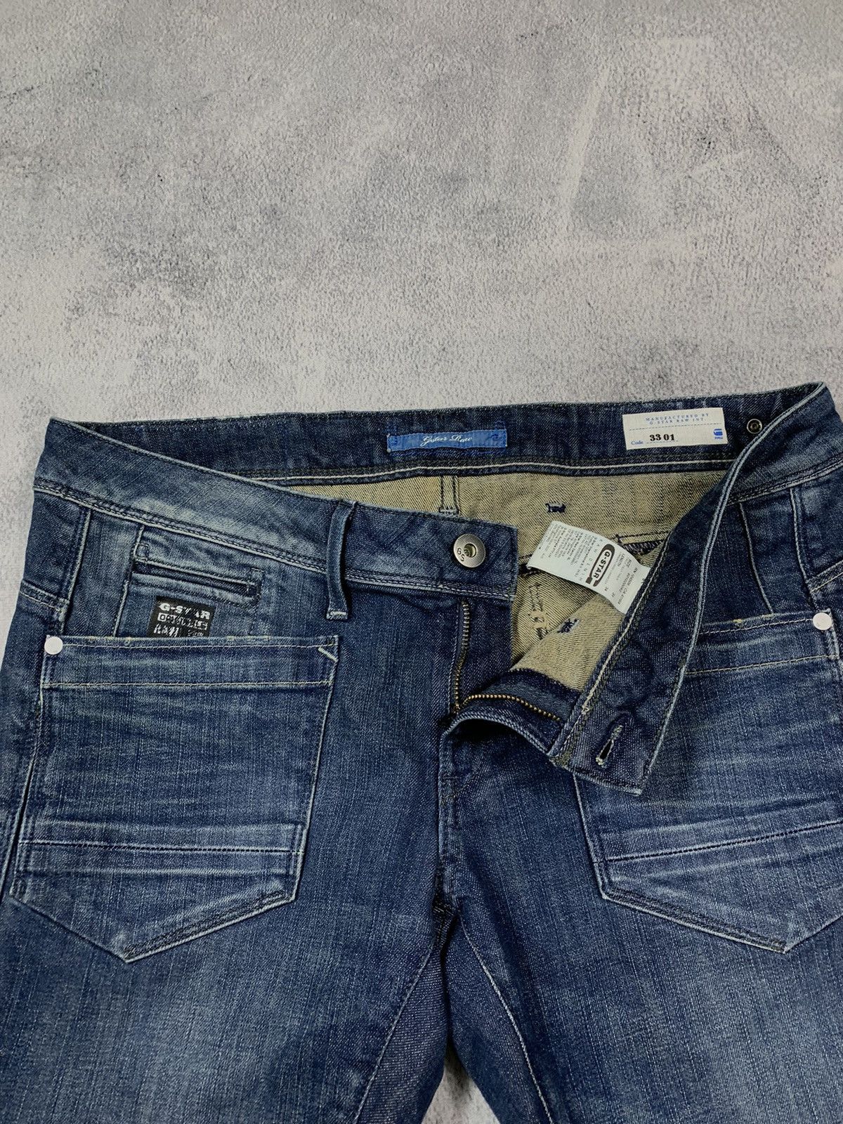 G-Star × Vintage Vintage Y2K G Star denim faded shorts streetwear casual Size US 31 - 2 Thumbnail