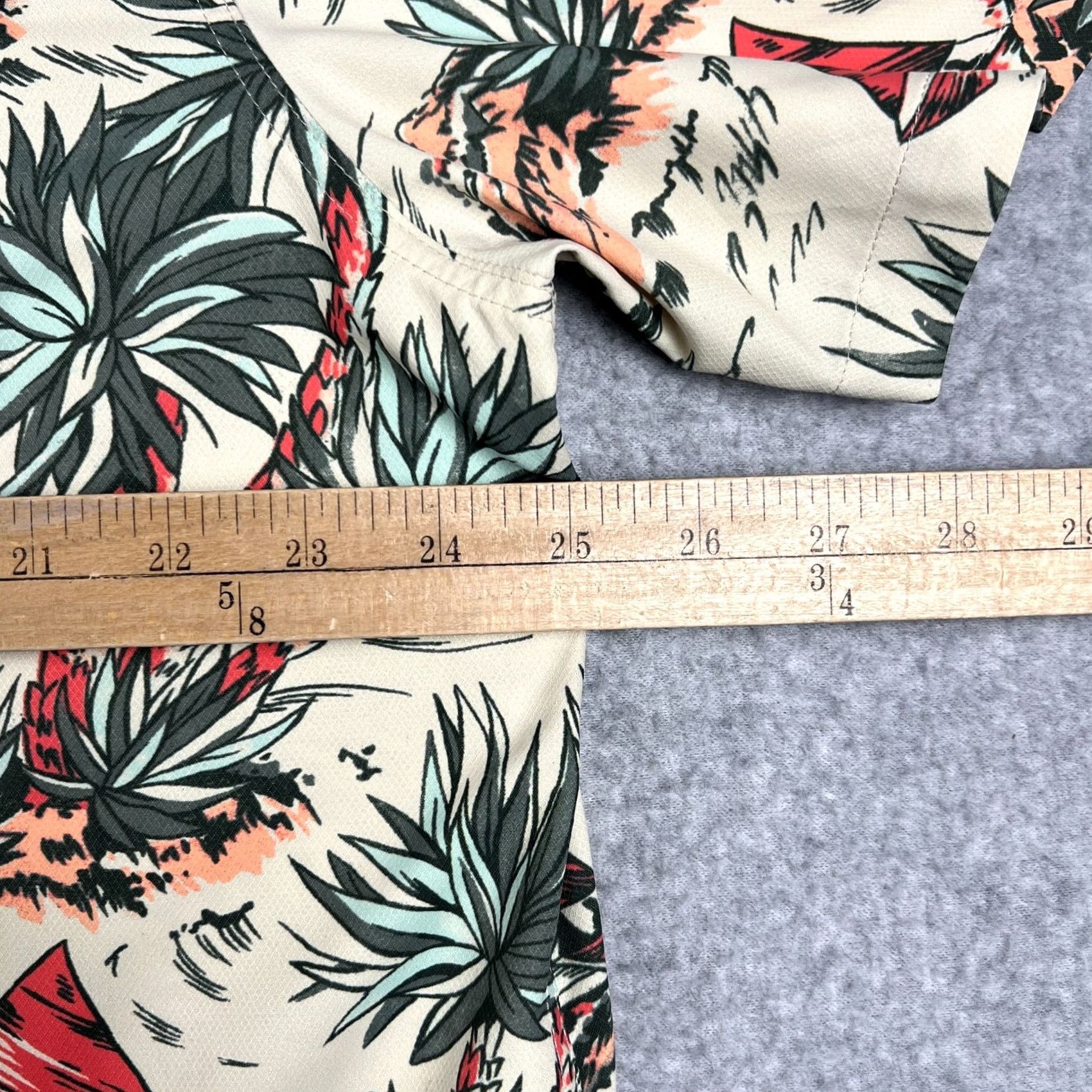 Faherty Faherty Shorelite Air Vented Shirt Hawaiian Floral Fishing Beige XL Mens UPF Size US XL / EU 56 / 4 - 6 Thumbnail