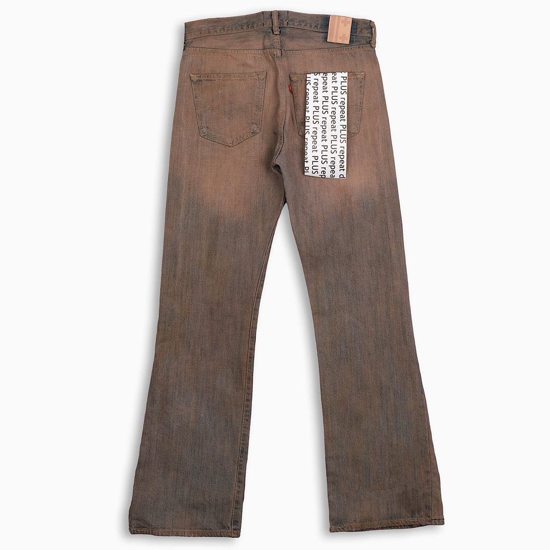 Japanese Brand × Levi's × Vintage REPEAT PLUS 001 Dirty Beige 33 Inch (RP001Y3301) Size US 33 - 2 Thumbnail