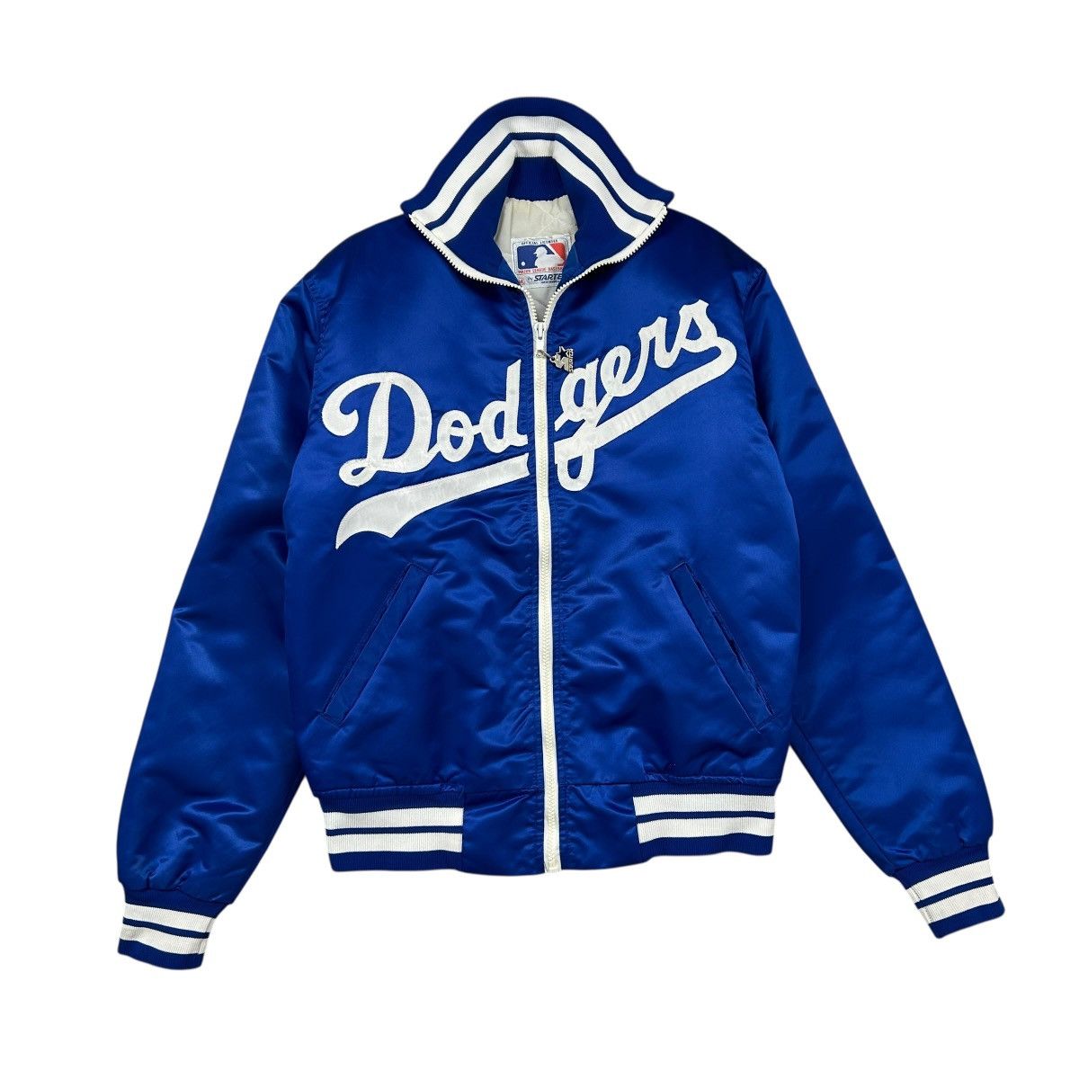 MLB VTG 90s Los Angeles Dodgers STARTER SATIN JACKET DUGOU Size US M / EU 48-50 / 2 - 1 Thumbnail