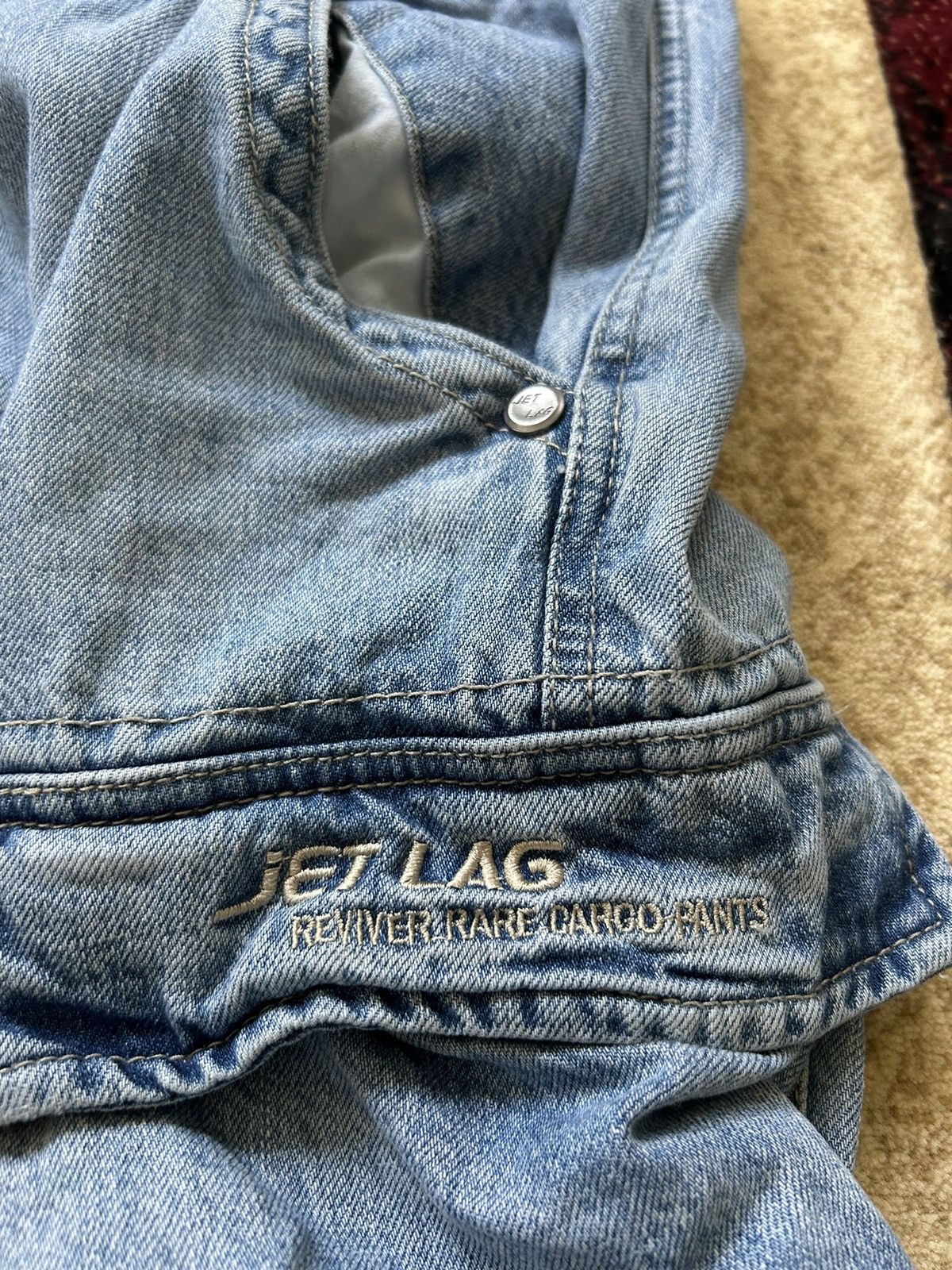Jet Lag × Vintage Vintage Jet Lag Baggy Denim Cargo Jeans Size US 36 / EU 52 - 3 Thumbnail