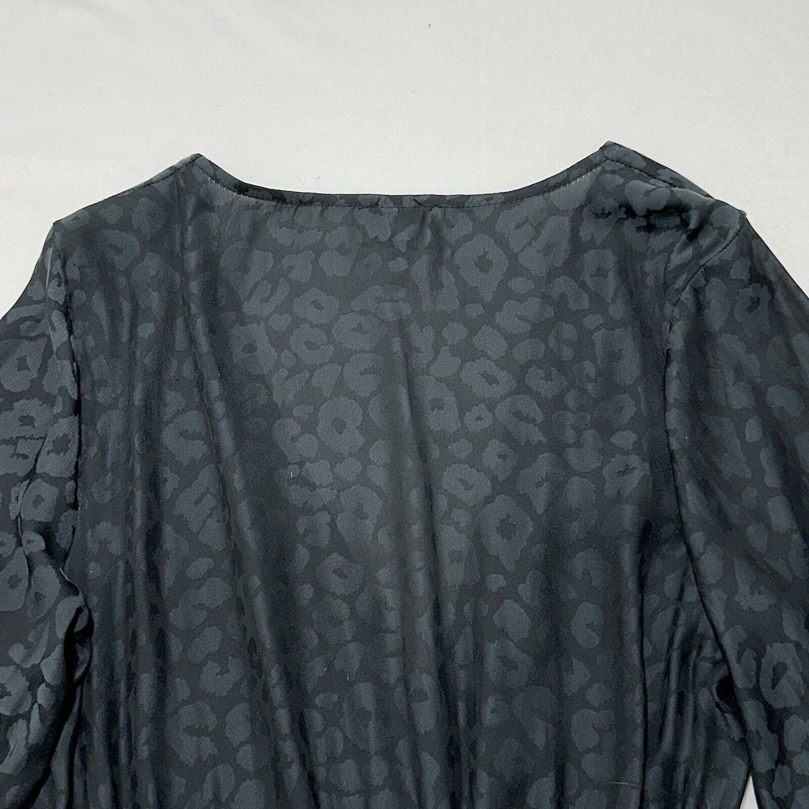 Show Me Your MuMu Show Me Your Mumu XS Black Leopard Richie Flare Sleeve Top Size XS / US 0-2 / IT 36-38 - 12 Thumbnail