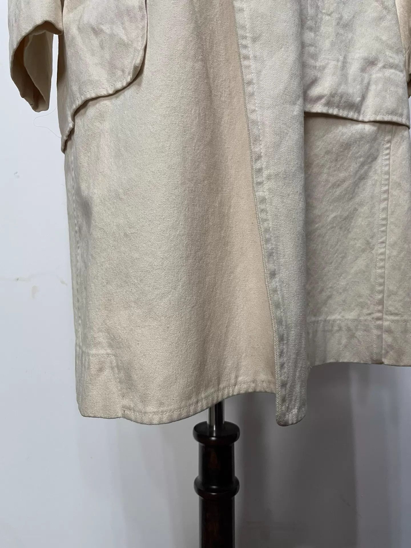 Issey Miyake Issey Miyake 70s-80s Vtg Ivory White Long Trench Size US M / EU 48-50 / 2 - 5 Thumbnail